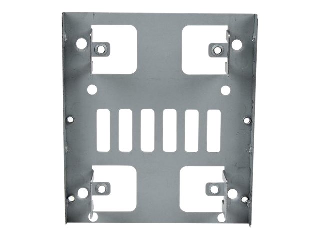 StarTech.com Dual 2,5 SATA Festplatten auf 3,5 Einbauschacht Halterung - 2-fach HDD/SSD Halterung mit SATA Strom- und Datenkabel - Laufwerksschachtadapter - 3,5" auf 2,5" (8.9 cm to 6.4 cm)