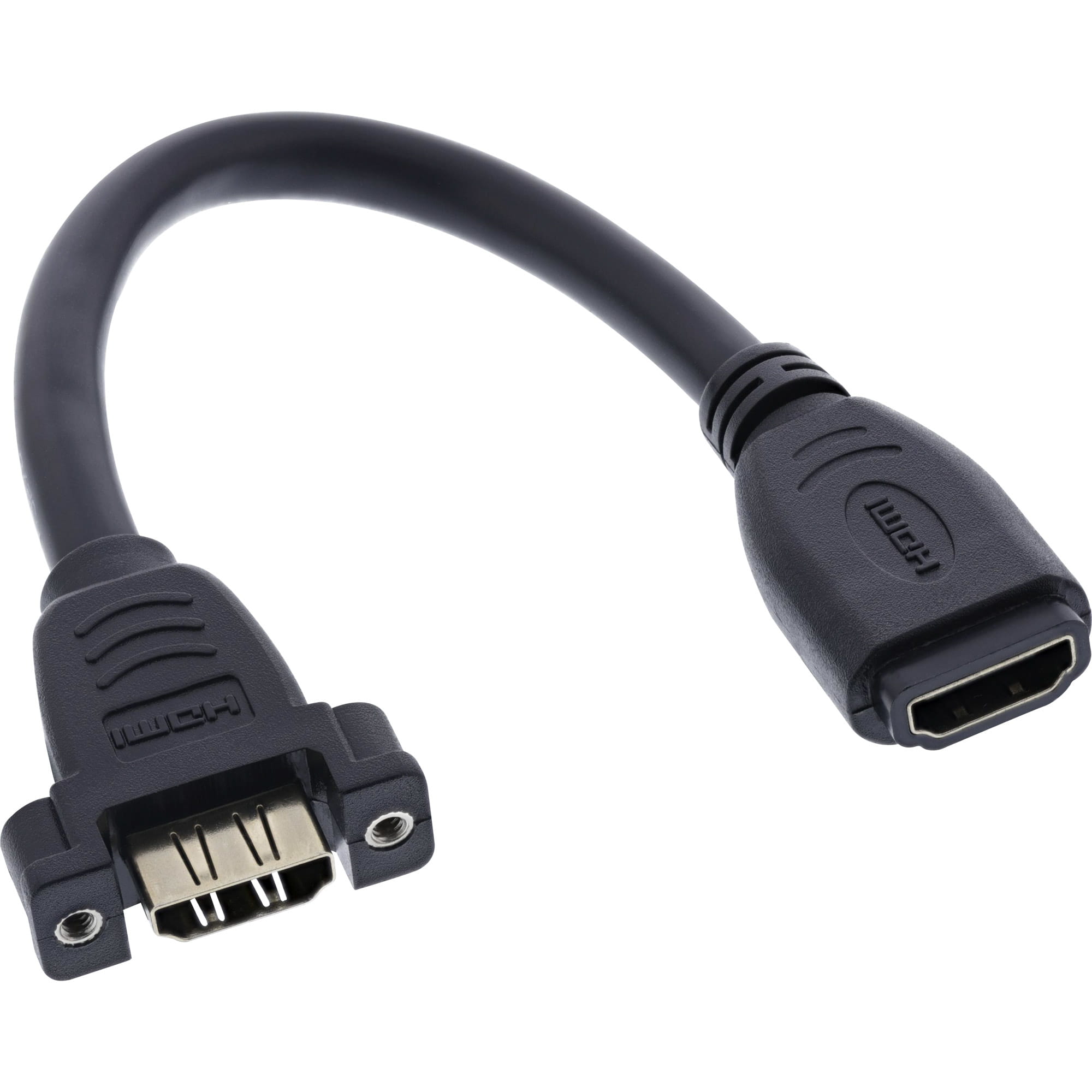 InLine HDMI Adapterkabel zum Einbau - HDMI A Buchse/Buchse - vergoldete Kontakte