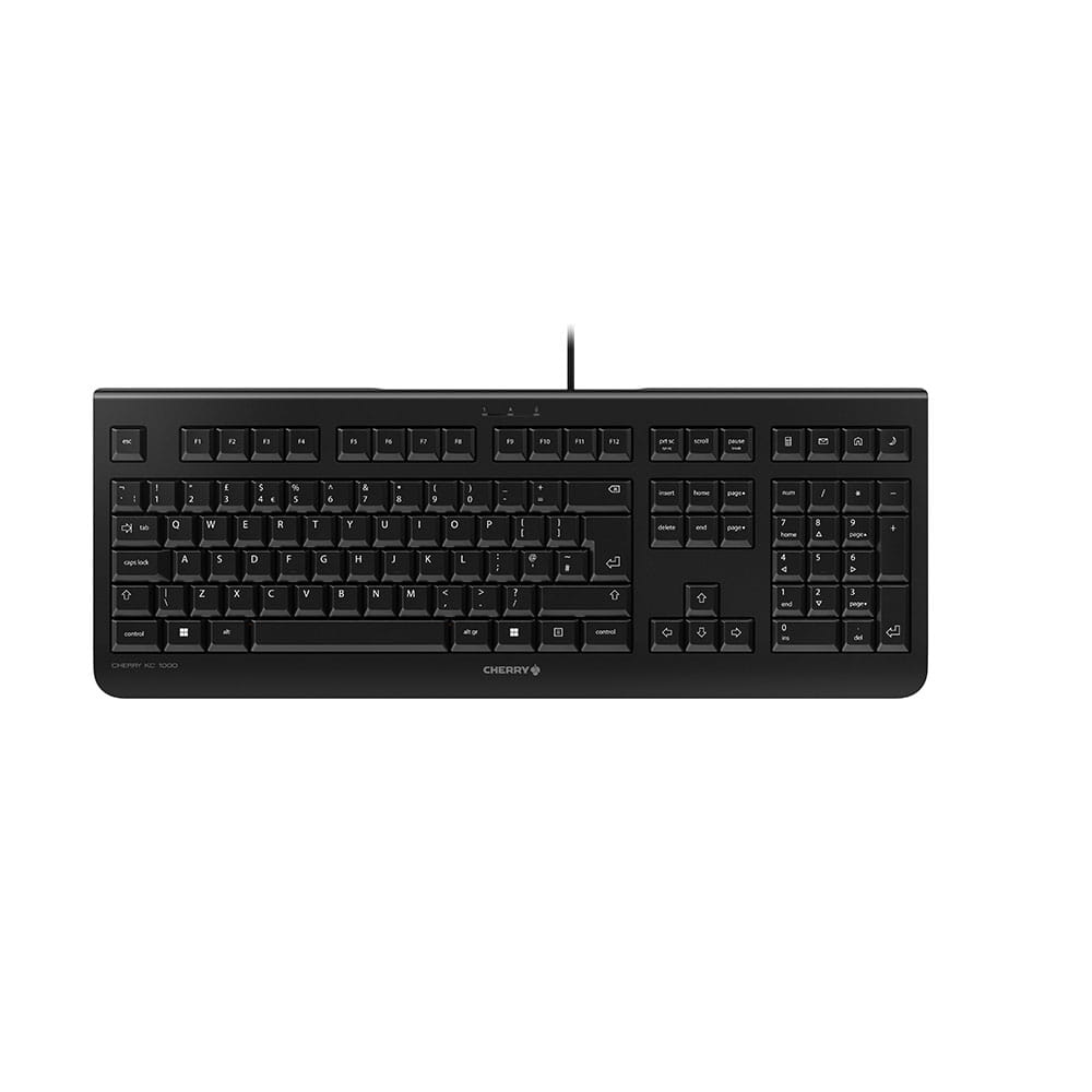 Cherry KC 1000 - Tastatur - GB - Schwarz - für