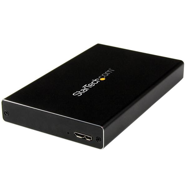 StarTech.com 2.5" IDE Hard Drive Enclosure - Supports UASP - Aluminum - IDE and SATA - USB 3.0 HDD Enclosure - External Drive (UNI251BMU33)