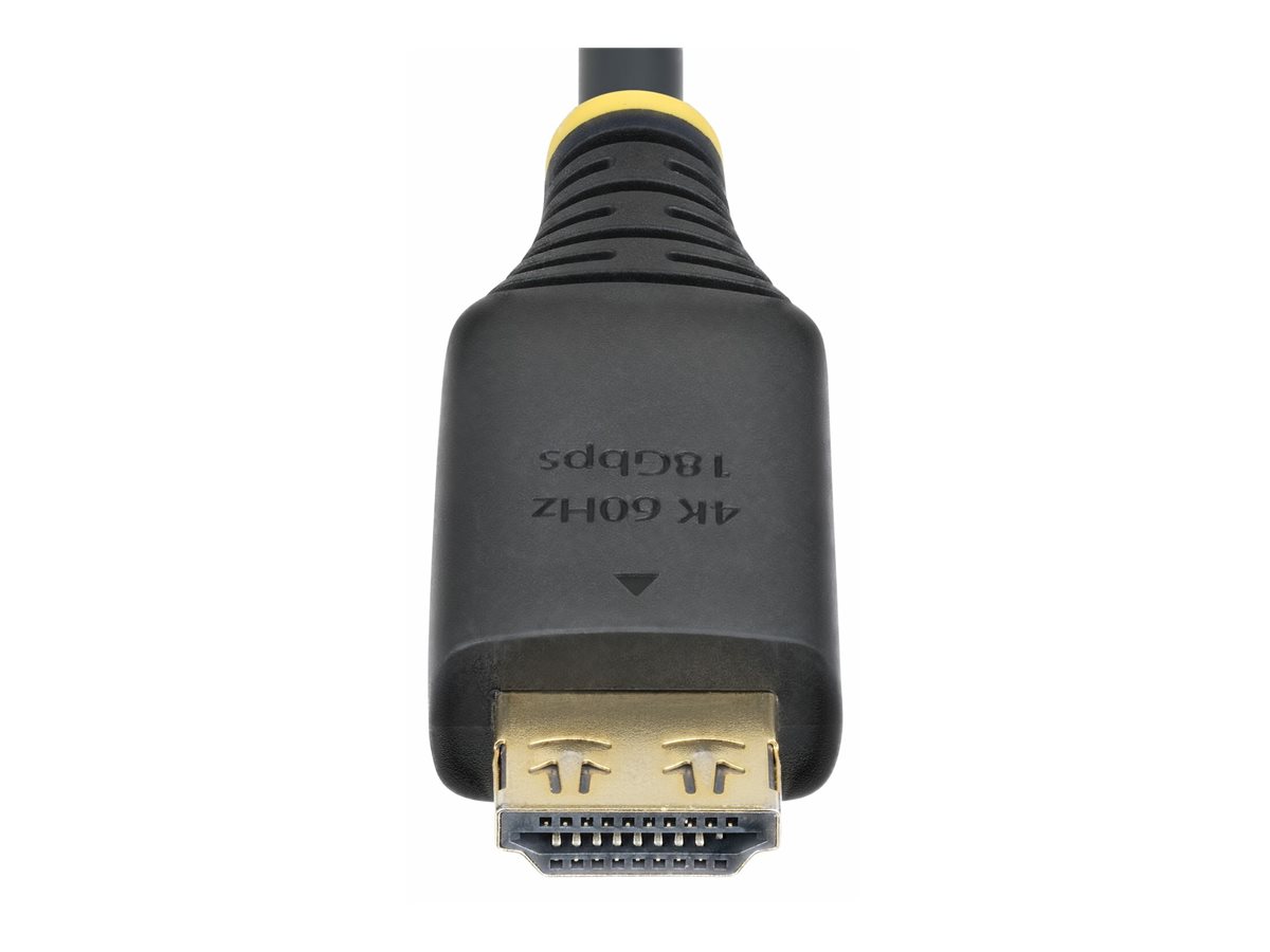 StarTech.com High Speed - HDMI-Kabel - HDMI männlich zu HDMI männlich - 3 m - abgeschirmt - Schwarz - halogenfrei, passiv, 4K60Hz-Unterstützung, 1440p (UWQHD)