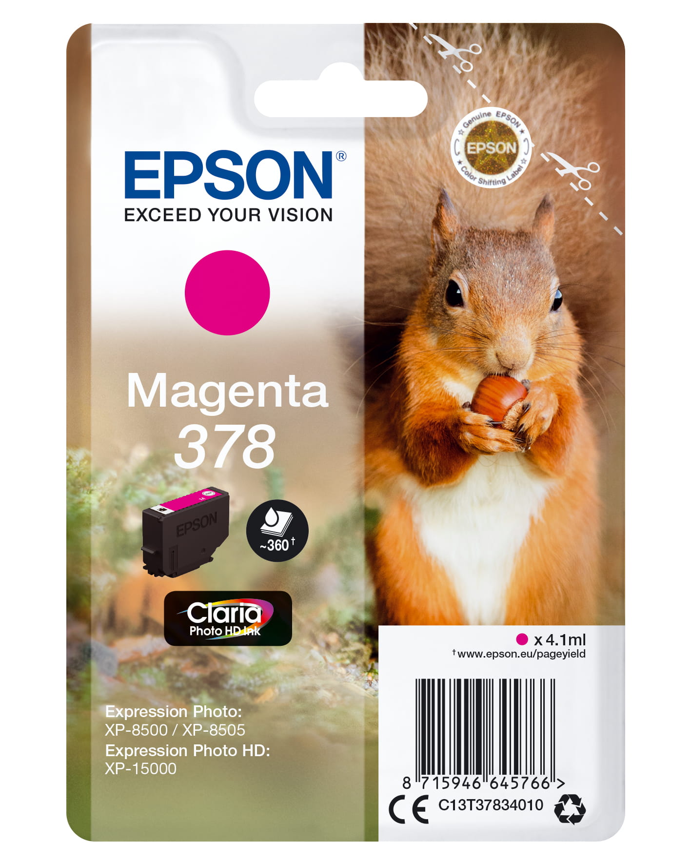 Epson 378 - 4.1 ml - Magenta - original - Blister