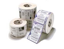 Zebra Z-Select 2000T - Matt - permanenter Acrylklebstoff - beschichtet - 6,3 mil - weiß - 25.4 x 38.1 mm 51800 Etikett(en) (10 Rolle(n)