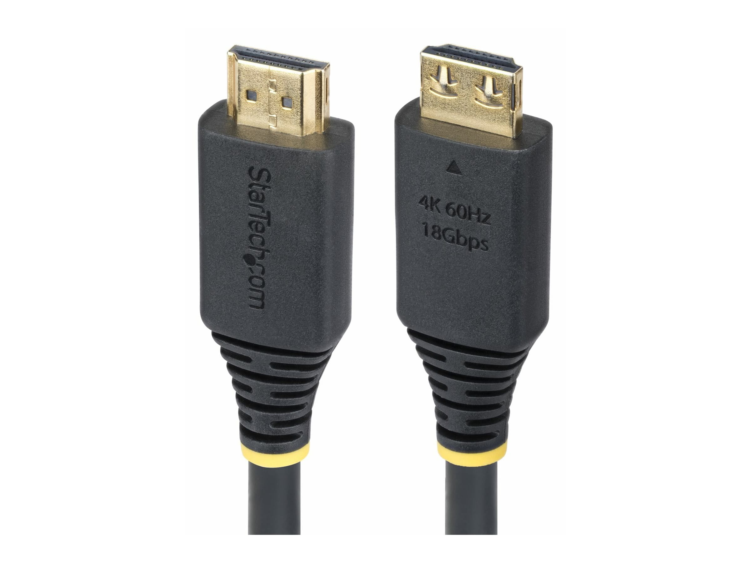 StarTech.com High Speed - HDMI-Kabel - HDMI männlich zu HDMI männlich - 3 m - abgeschirmt - Schwarz - halogenfrei, passiv, 4K60Hz-Unterstützung, 1440p (UWQHD)