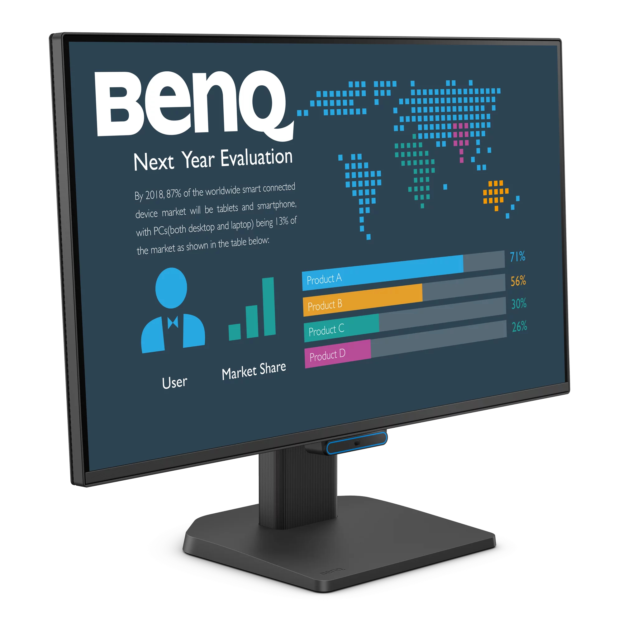 BenQ BL2490C, 60,5 cm (23.8"), 1920 x 1080 Pixel, Full HD, LCD, 5 ms, Schwarz