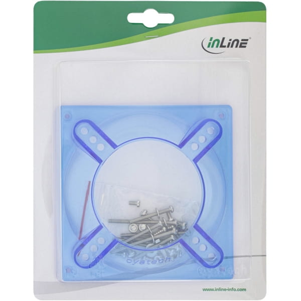 InLine Lüfteradapter - 120mm auf 70/80/90mm - für CPU-Kühler - Acryl