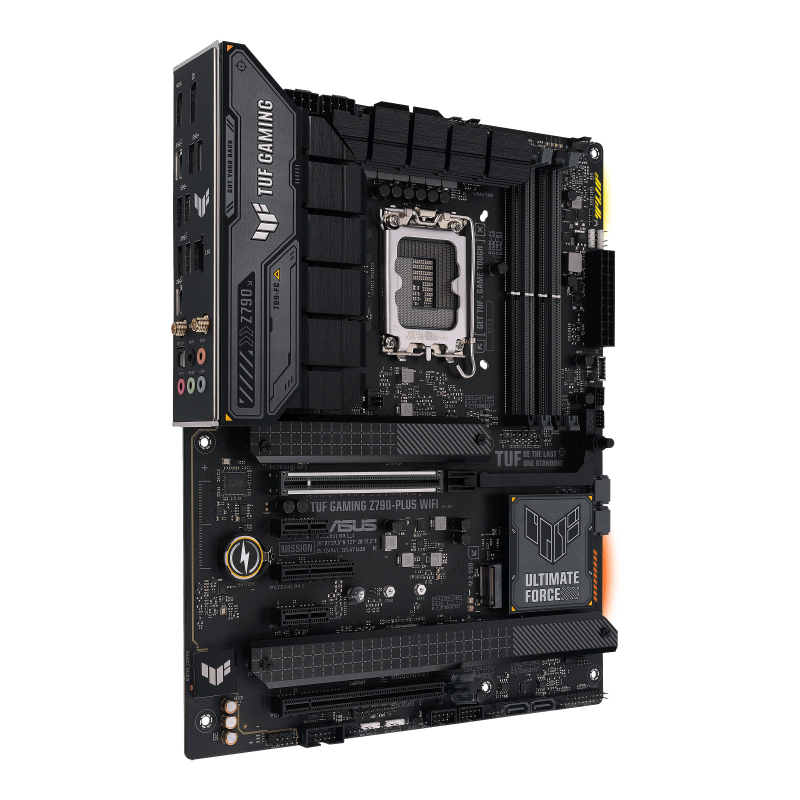 ASUS TUF GAMING Z790-PLUS WIFI - Motherboard - ATX - LGA1700-Sockel - Z790 Chipsatz - USB-C 3.2 Gen 2x2, USB-C 3.2 Gen2, USB 3.2 Gen 2, USB 3.2 Gen 1 - 2.5 Gigabit LAN, Wi-Fi 6E, Bluetooth - Onboard-Grafik (CPU erforderlich)