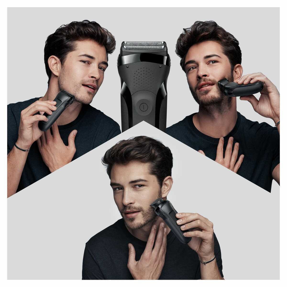 Braun Series 3 Special Max, Folienschaber, Schwarz, Tasten, Akku, Nickel-Metallhydrid (NiMH), Integrierte Batterie