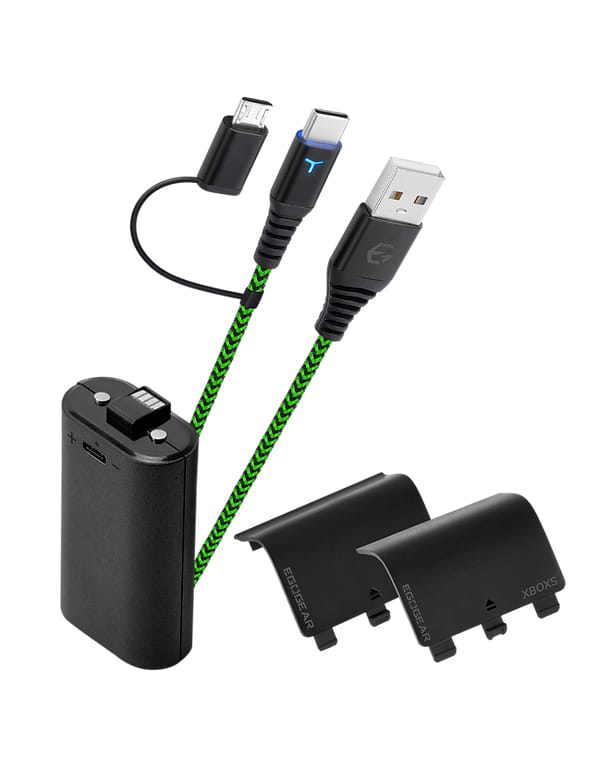 EgoGear SCH10-XX-GN, 3 m, USB A, USB C, Schwarz, Grün
