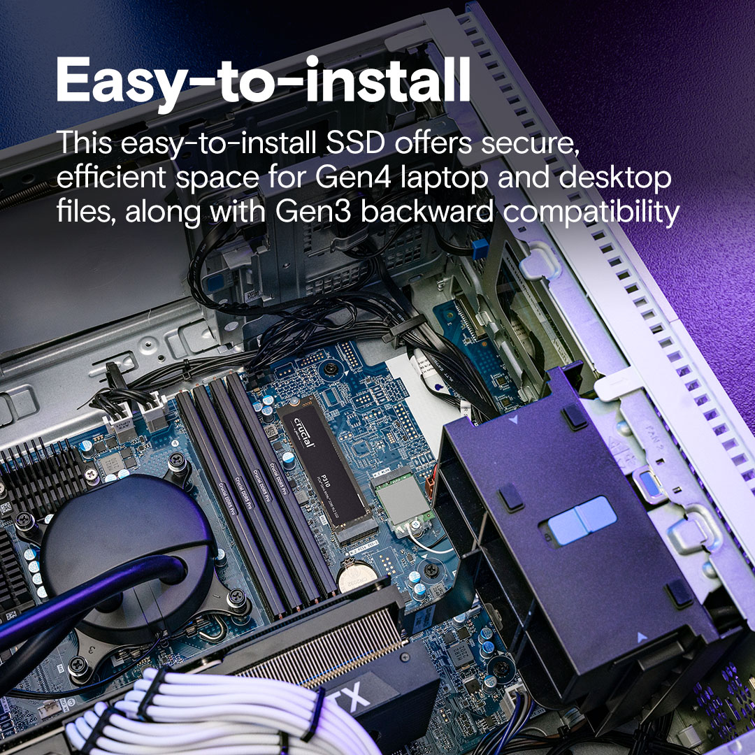 Crucial P310 - SSD - 500 GB - intern - M.2 2280 - PCIe 4.0 x4 (NVMe)