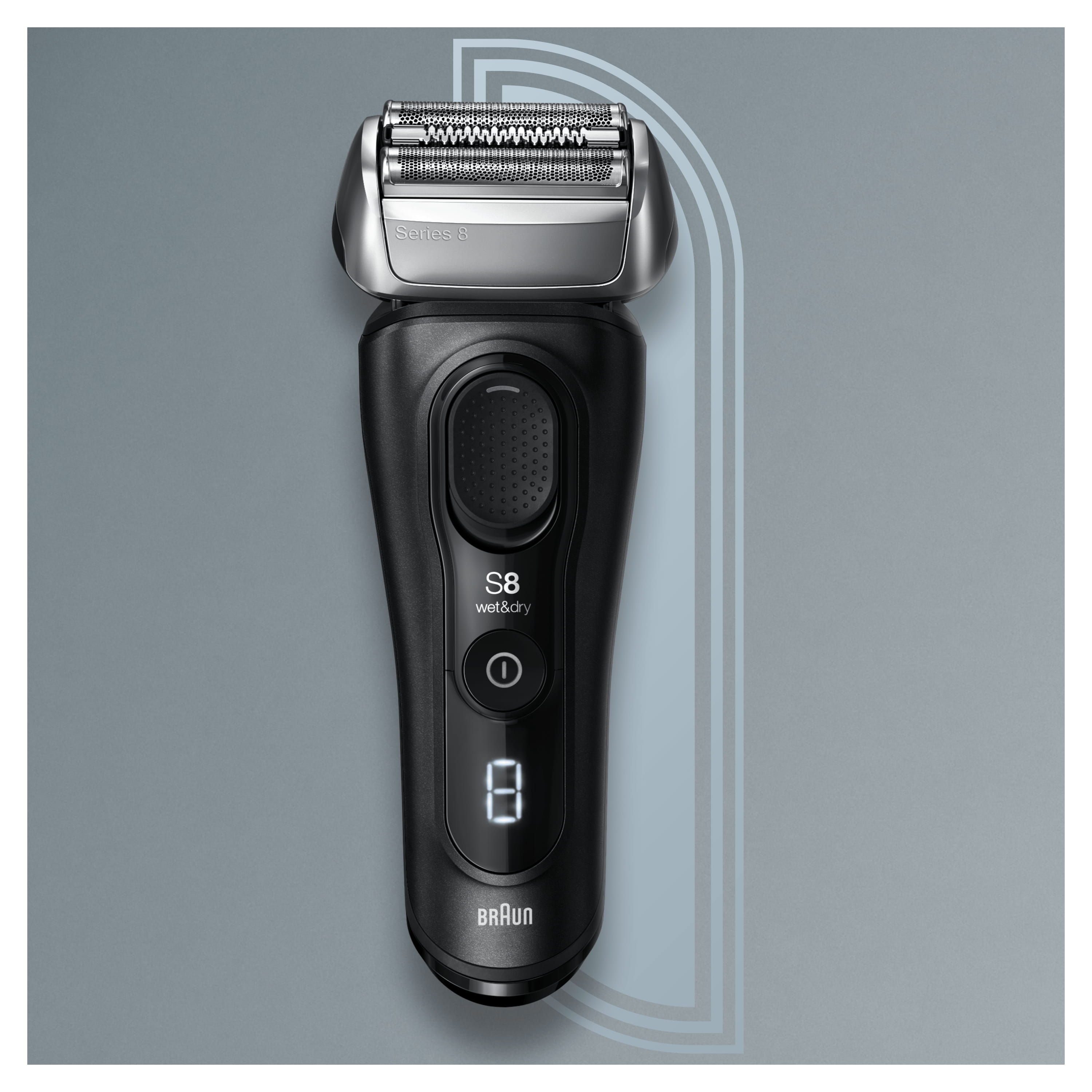 Braun Series 8 81747473, Folienschaber, Schwarz, LED, Akku, Lithium-Ion (Li-Ion), Integrierte Batterie