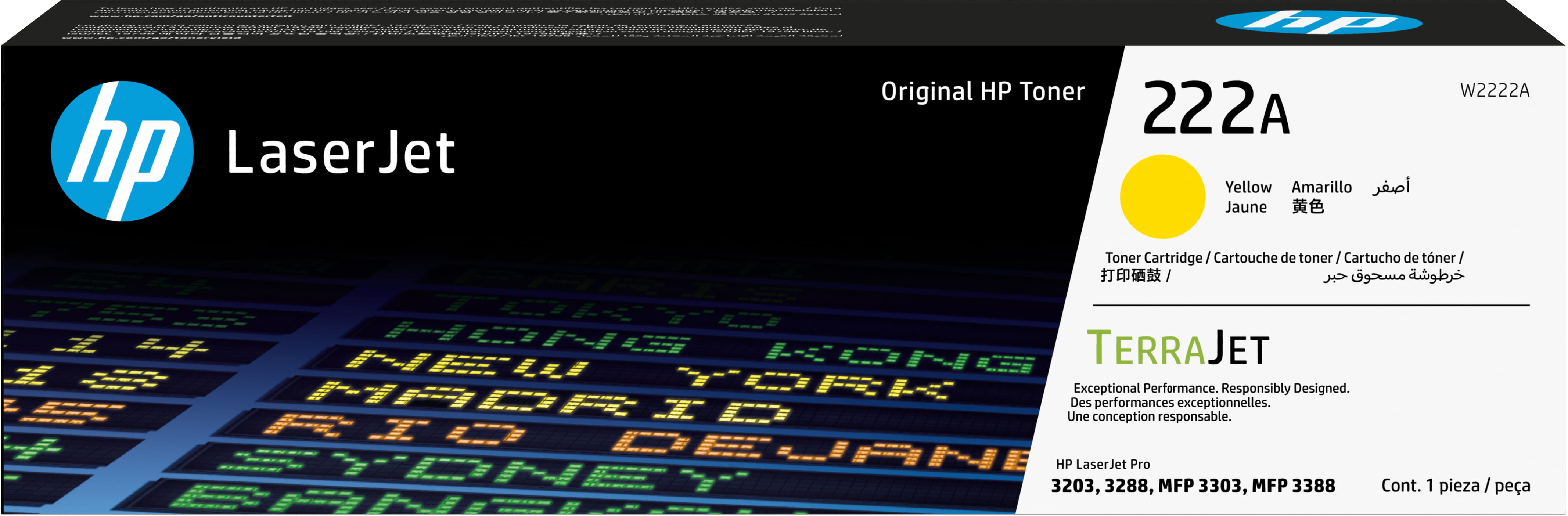 HP 222A - Gelb - original - LaserJet - Tonerpatrone (W2222A)