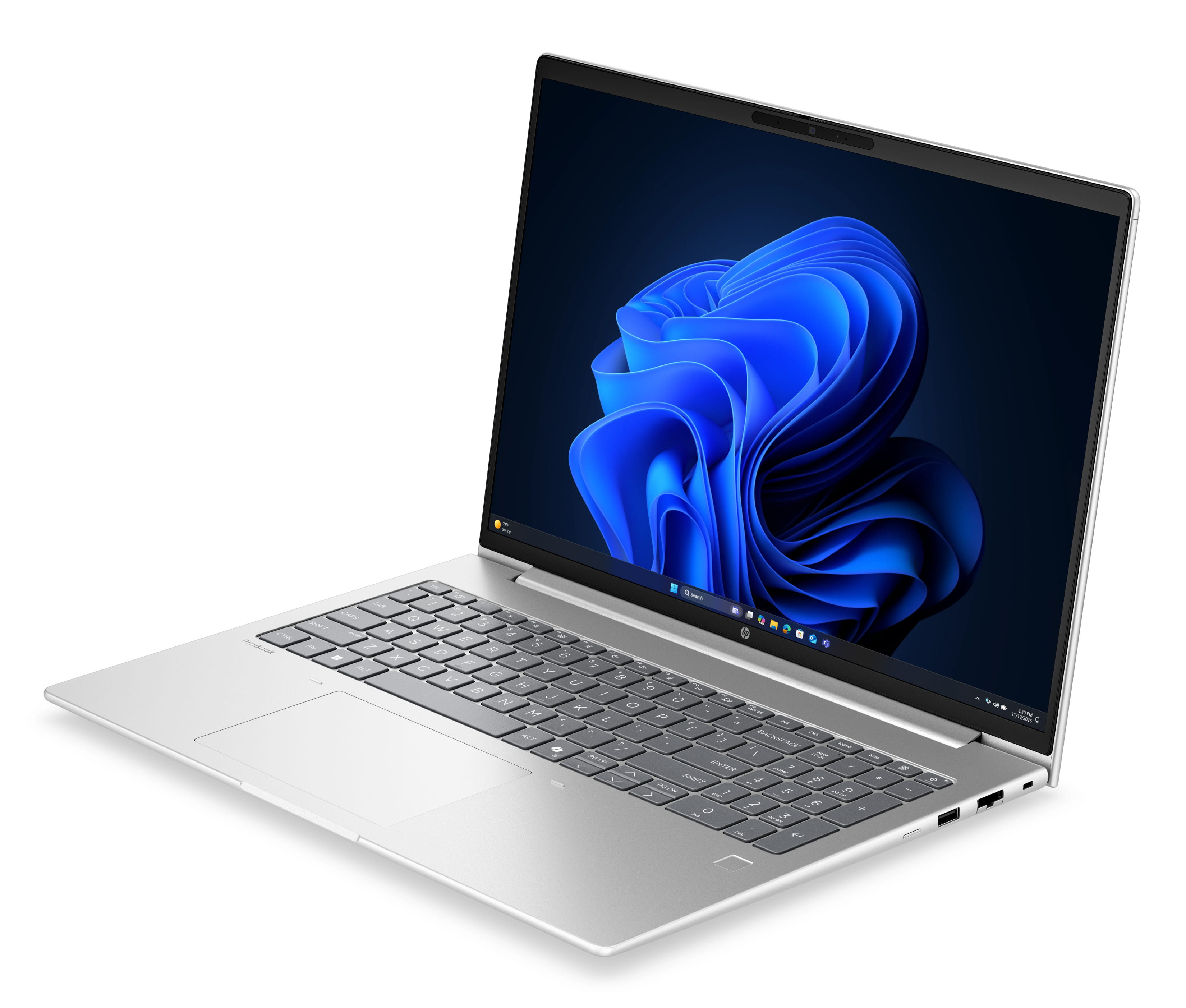 HP ProBook 4 G2a Notebook AI - 177-Grad Scharnierdesign - AMD Ryzen 5 230 / 3.5 GHz - Win 11 Pro - Radeon 760M - 16 GB RAM - 512 GB SSD NVMe - 40.6 cm (16")