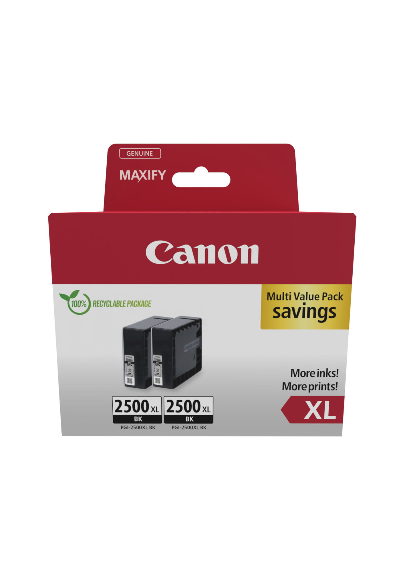 Canon PGI-2500XL BK Twin Pack - 2er-Pack - 70.9