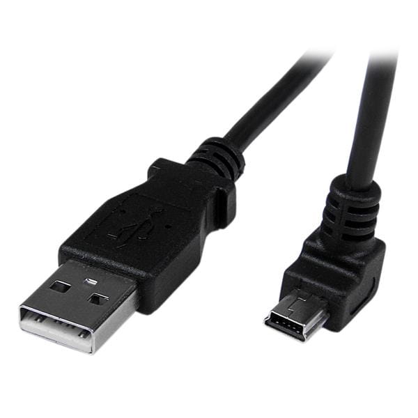 StarTech.com 2m USB auf Mini USB Anschlusskabel abgewinkelt - USB A zu Mini B Kabel - 1 x USB A (St)
