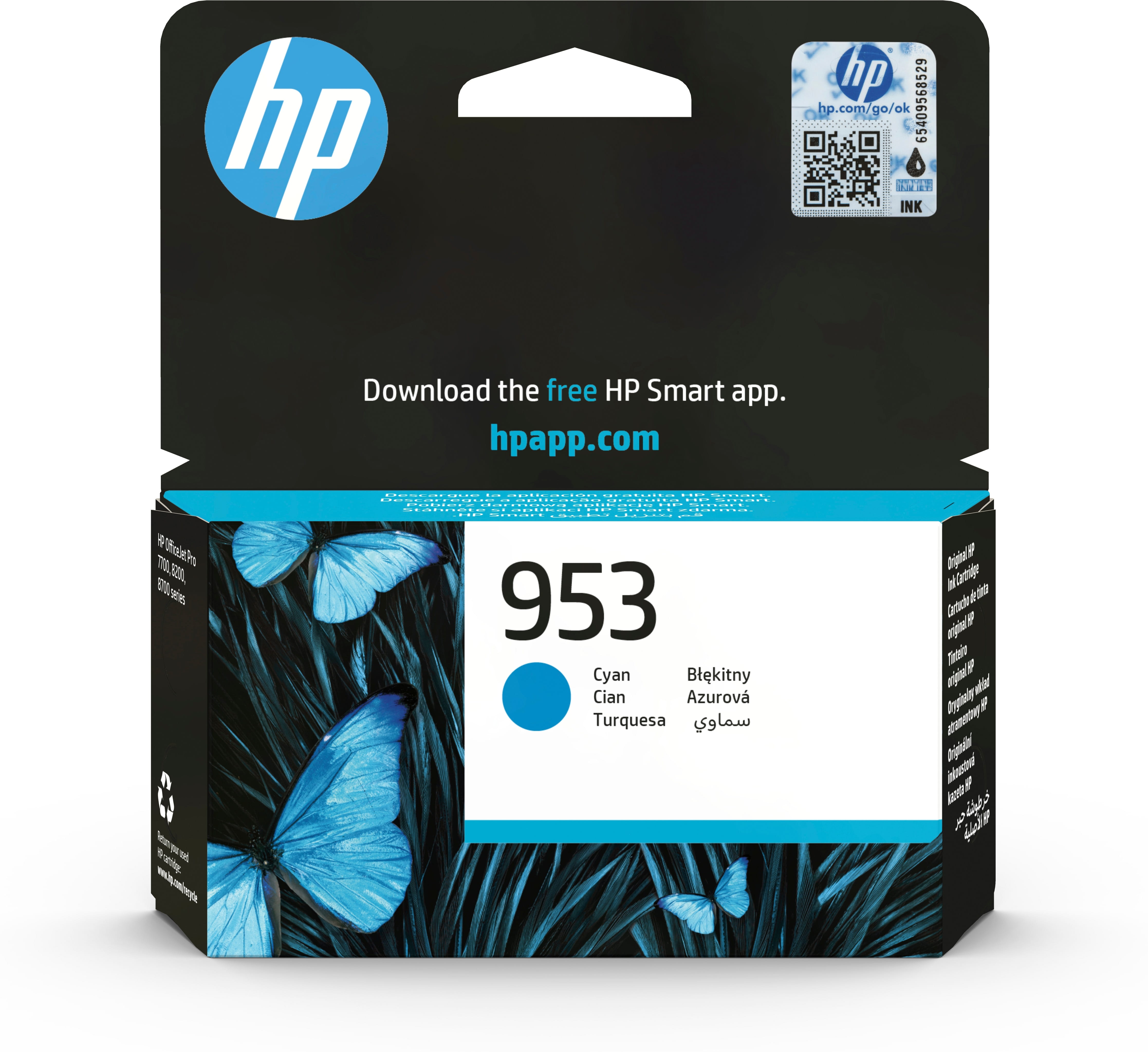 HP 953 - 9 ml - Cyan - original - Blisterverpackung