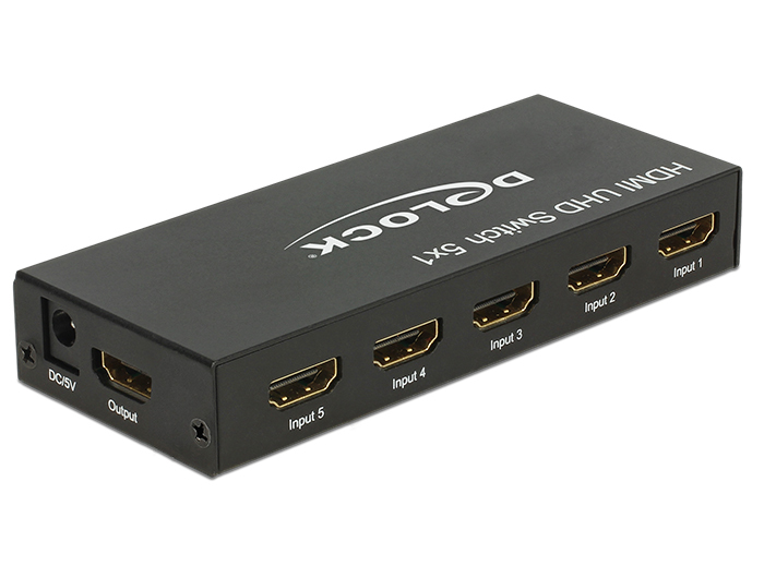 Delock HDMI UHD Switch 5 x HDMI in > 1 x HDMI