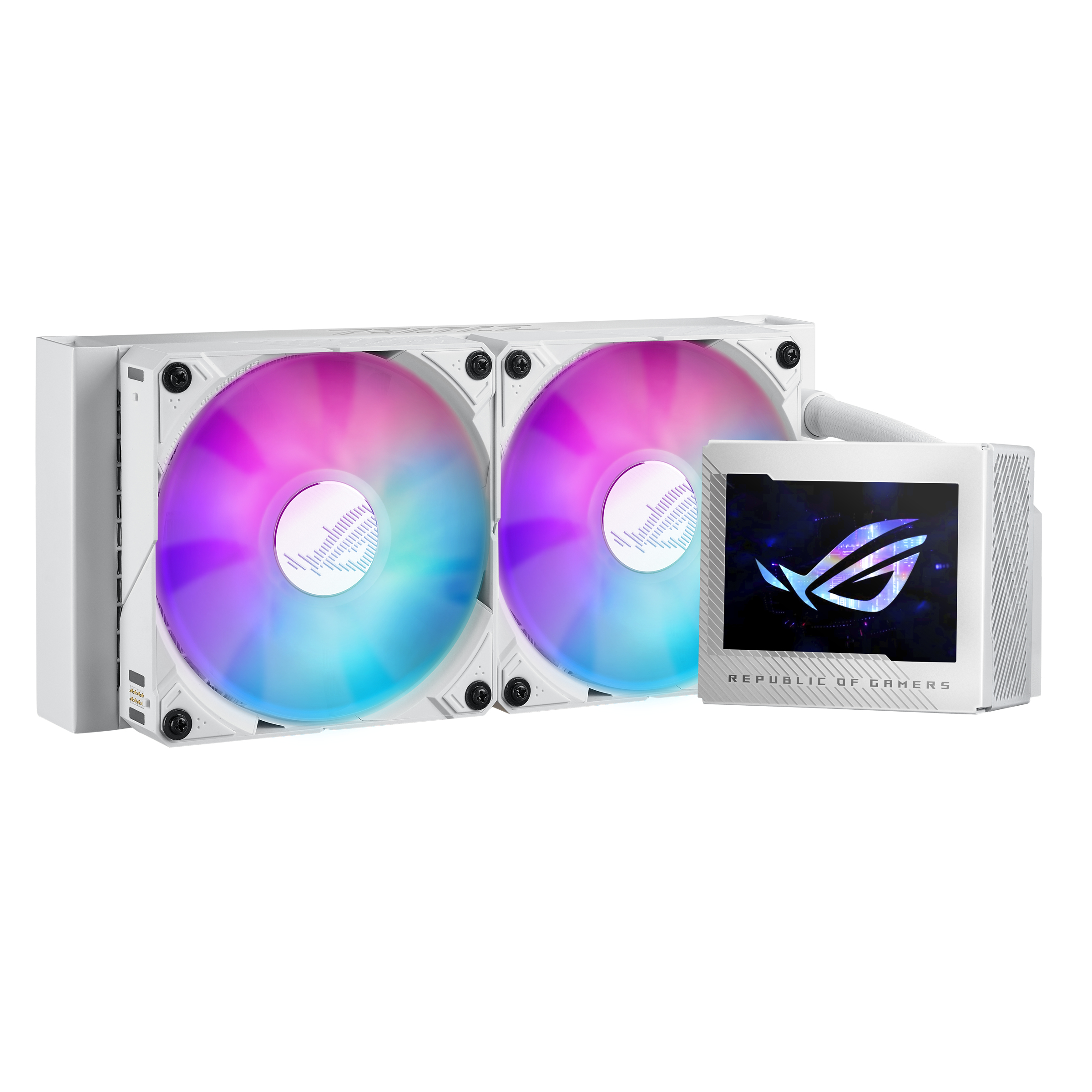 ASUS ROG RYUJIN III 240 ARGB - White Edition - Prozessor-Flüssigkeitskühlsystem - Kühlergröße: 240 mm - (für: LGA1700, LGA1200, LGA115x Socket, AM4, AM5)