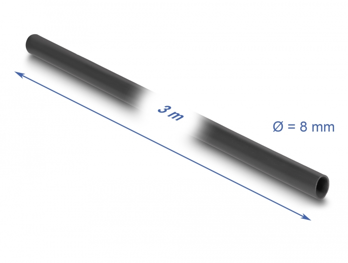 Delock Isolierschlauch - PVC - Schwarz - 3