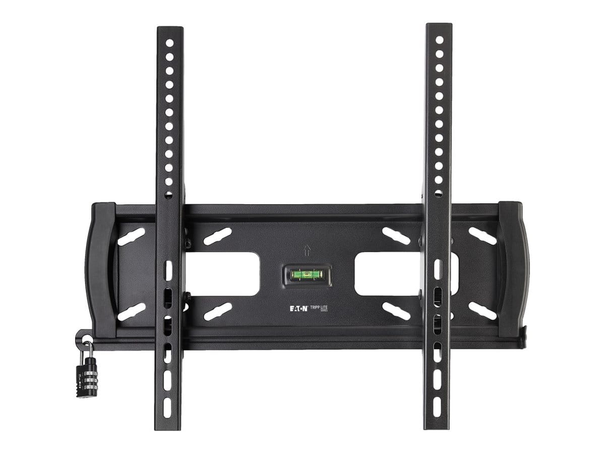 Tripp Eaton Tripp Lite Series Heavy-Duty Tilt Security Display TV Wall Mount for 32" to 55" TVs and Monitors, Flat or Curved Screens - Klammer - für Flachbildschirm - verriegelbar - Stahl - Schwarz - Bildschirmgröße: 81.3-139.7 cm (32"-55")