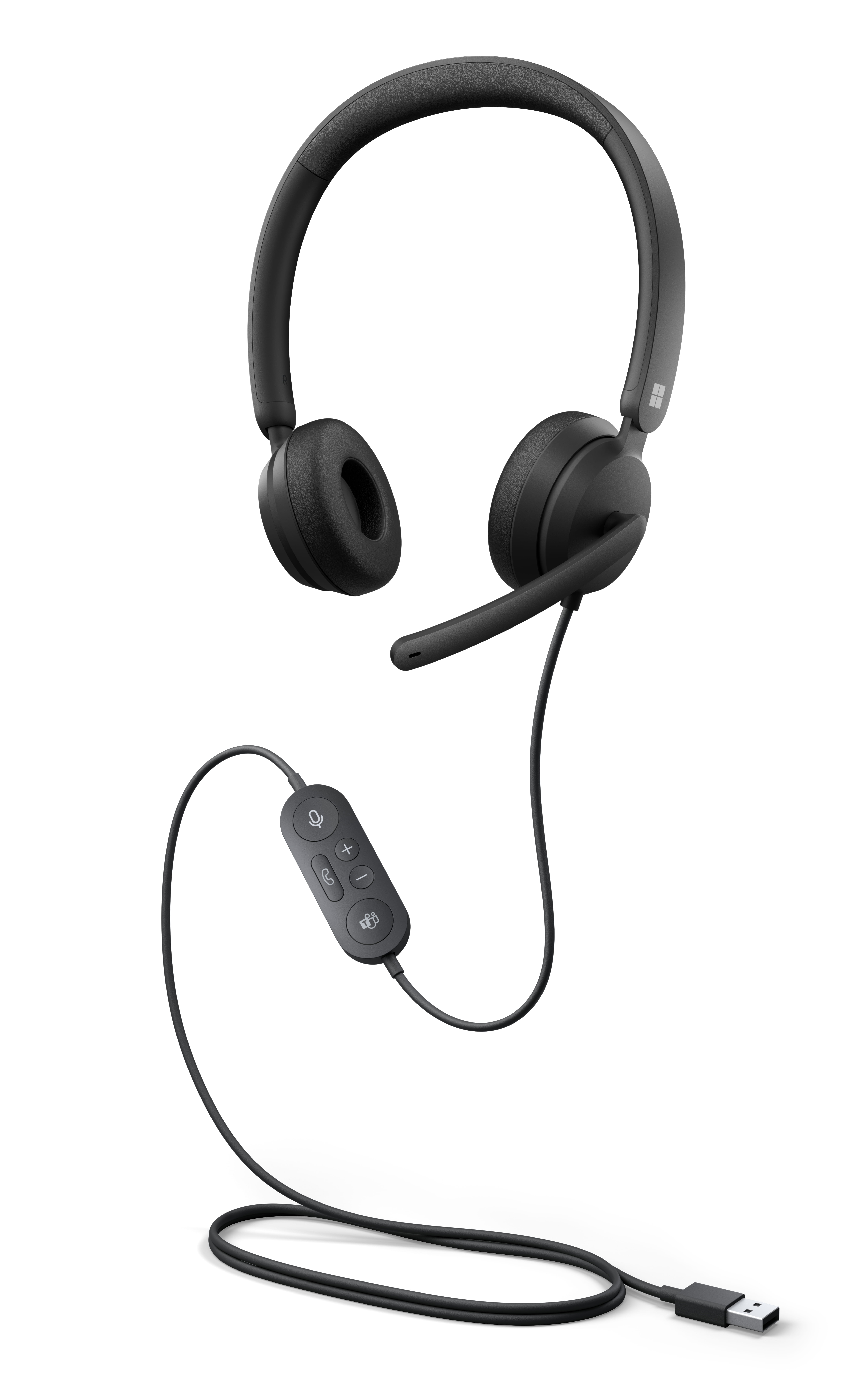 Microsoft Modern USB-A Headset, Kabelgebunden, 100 - 20000 Hz, Büro/Callcenter, 150 g, Kopfhörer, Schwarz