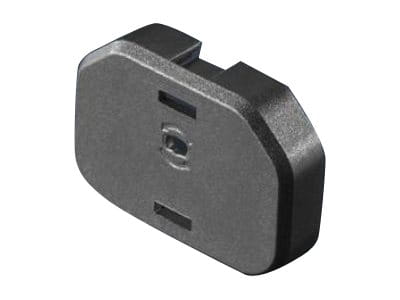 Rittal Verschlussschraube (Strom IEC 320 C13) - RAL 9005 (Packung mit 10)