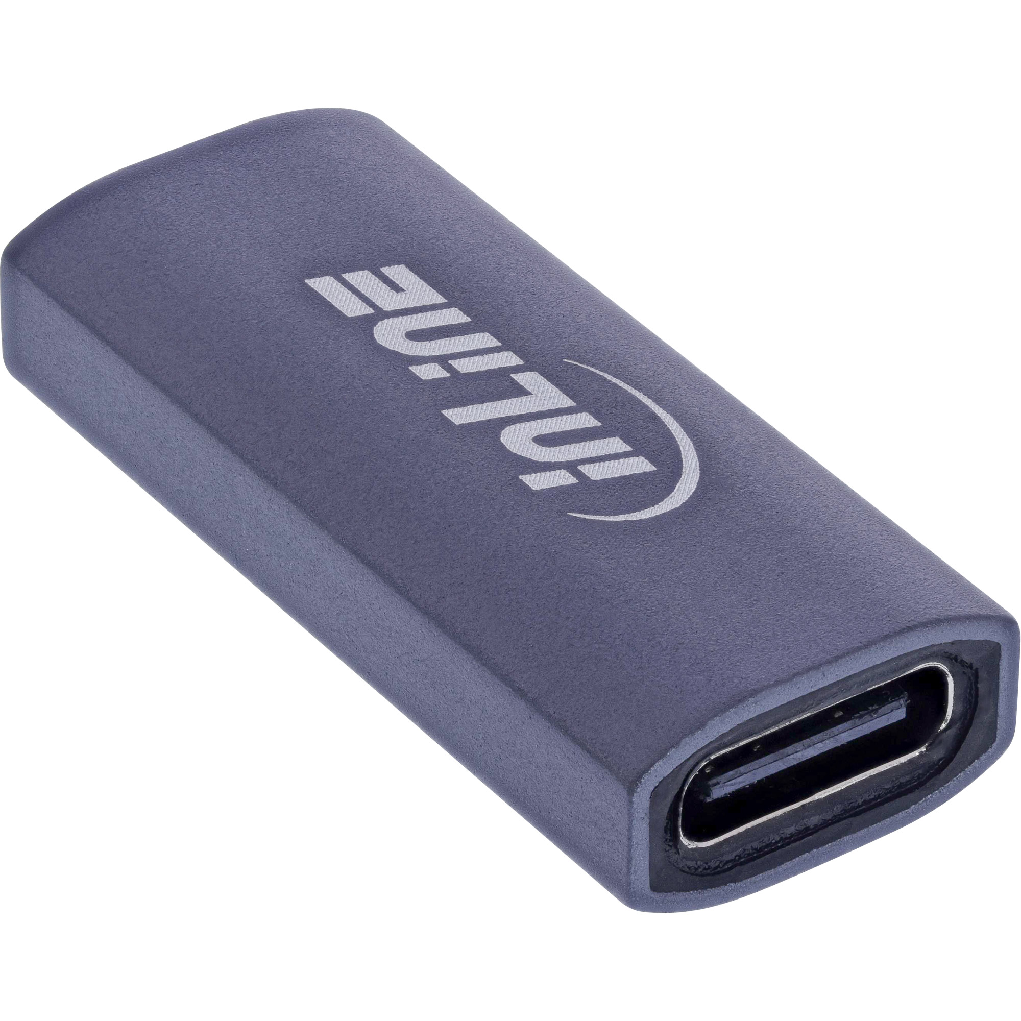 InLine USB4 Adapter - USB-C Buchse/Buchse - Aluminium - grau