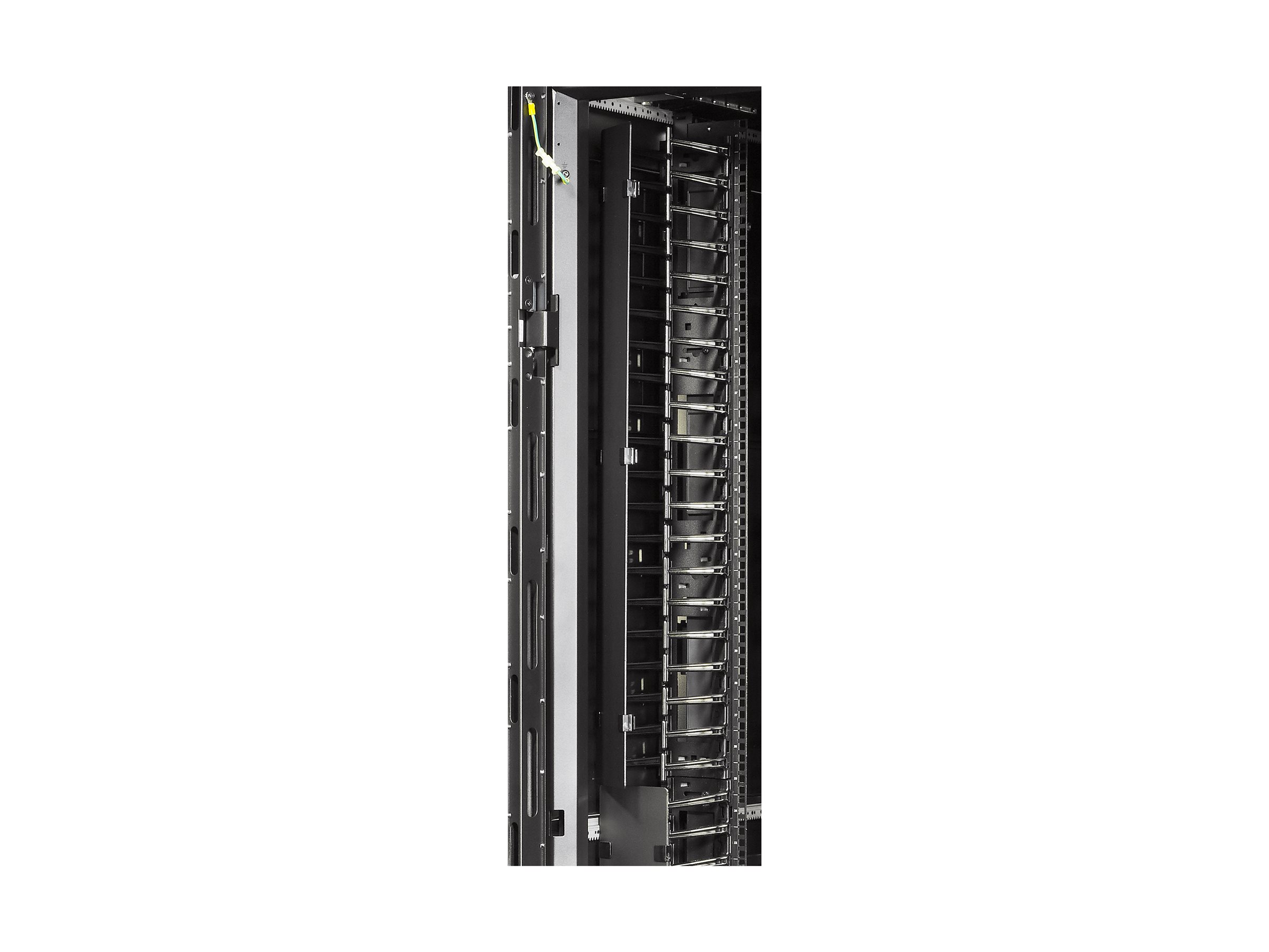 APC Rack-Kabelführungskonsolen-Abdeckung - Schwarz - 45U - TAA-konform (Packung mit 2)