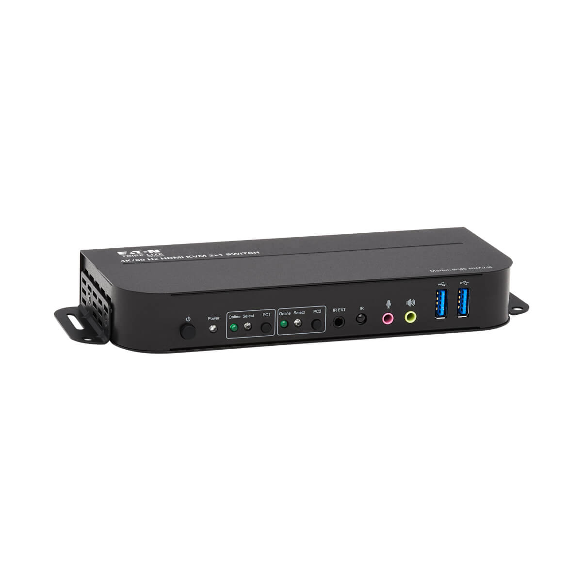 Tripp Eaton Tripp Lite series HDMI KVM, 2-Port 4K 60Hz 4:4:4, HDR, HDCP 2.2 Support, IR Remote and USB Cables
