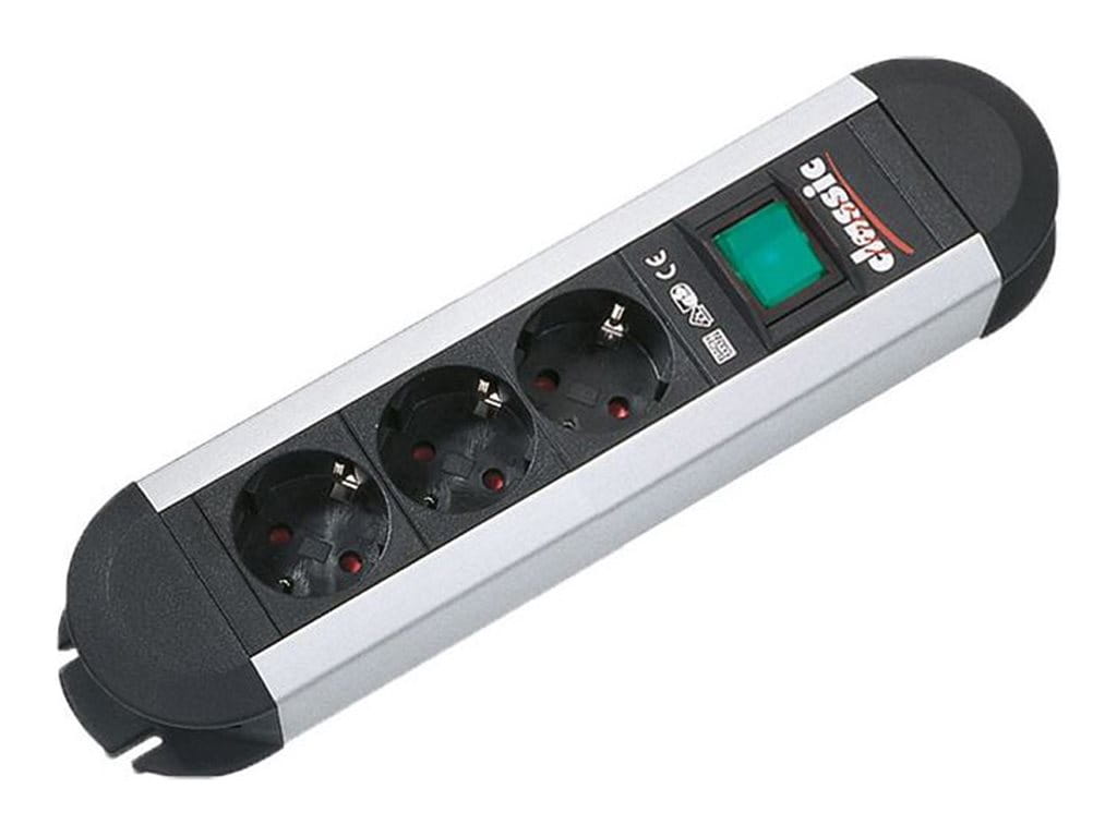 Bachmann PRIMO - Steckdosenleiste - Eingabe, Eingang power CEE 7/7 - Ausgangsanschlüsse: 3 (3 x Stecker CEE 7/3)