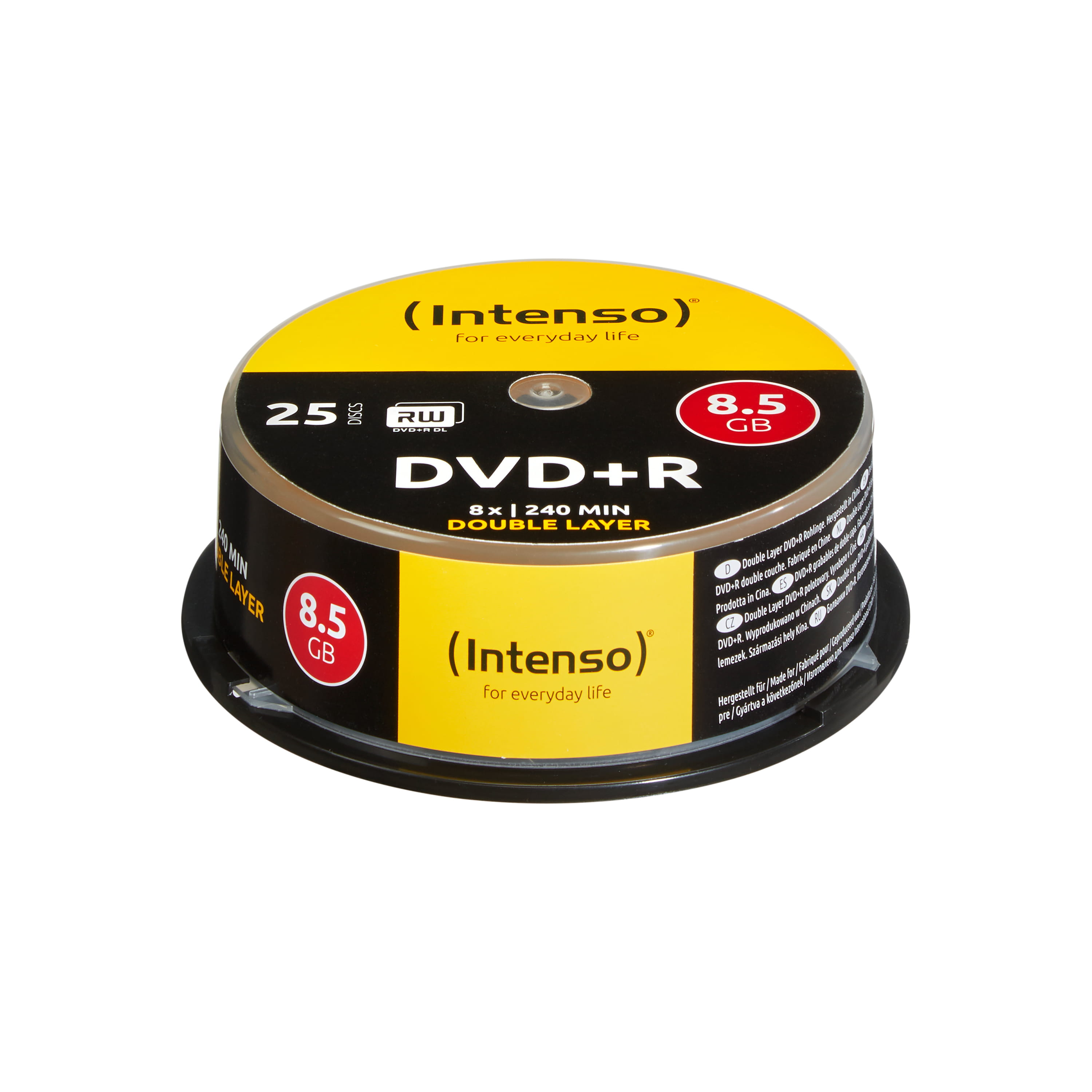 Intenso 25 x DVD+R DL - 8.5 GB 8x - Spindel