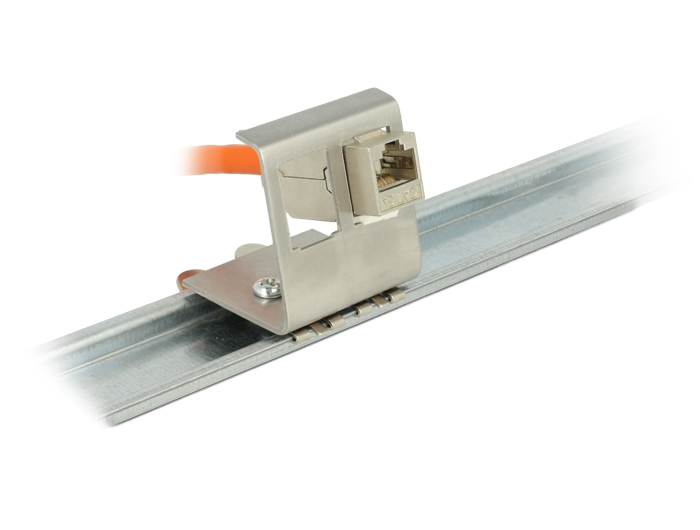 Delock Modularer Einsatz für DIN-Schiene-Halterung