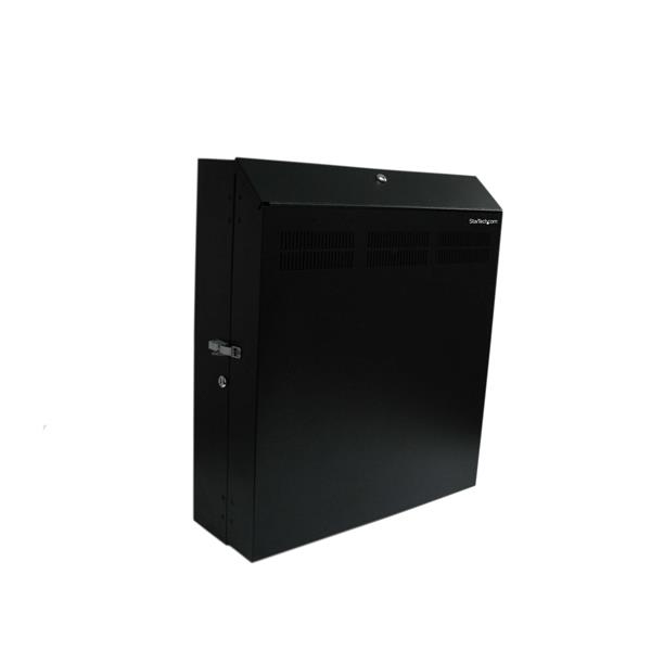 StarTech.com 4 HE 19 Wandschrank Server Rack abschließbar inklusive 2 Lüfter - max. 68Kg - Rack Wandgehäuse Schwarz - Schrank - geeignet für Wandmontage - 120 mm - Schwarz - 4U - 48.3 cm (19")
