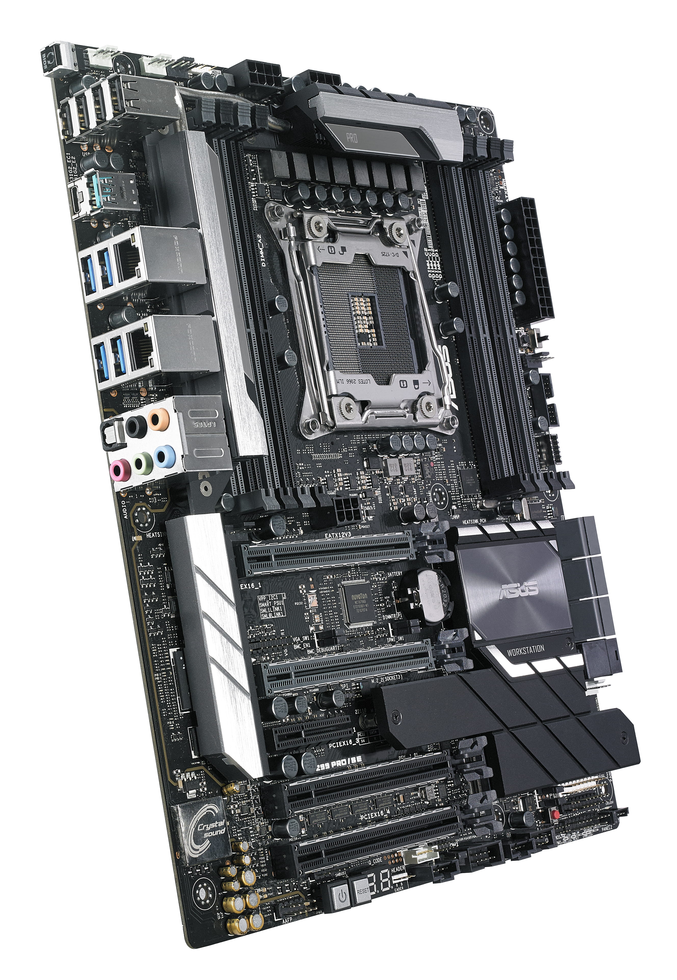 ASUS WS X299 PRO/SE - Motherboard - ATX - LGA2066 Socket - X299 Chipsatz - USB 3.1 Gen 1, USB-C Gen2, USB 3.1 Gen 2 - 2 x Gigabit LAN - HD Audio (8-Kanal)