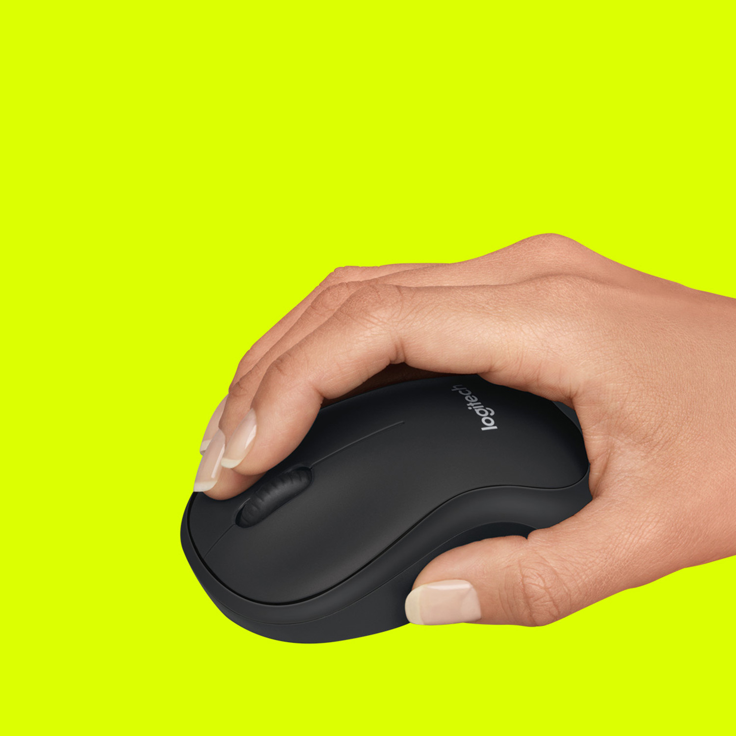 Logitech B220 Silent - Maus - optisch - 3 Tasten - kabellos - 2.4 GHz - kabelloser Empfänger (USB)
