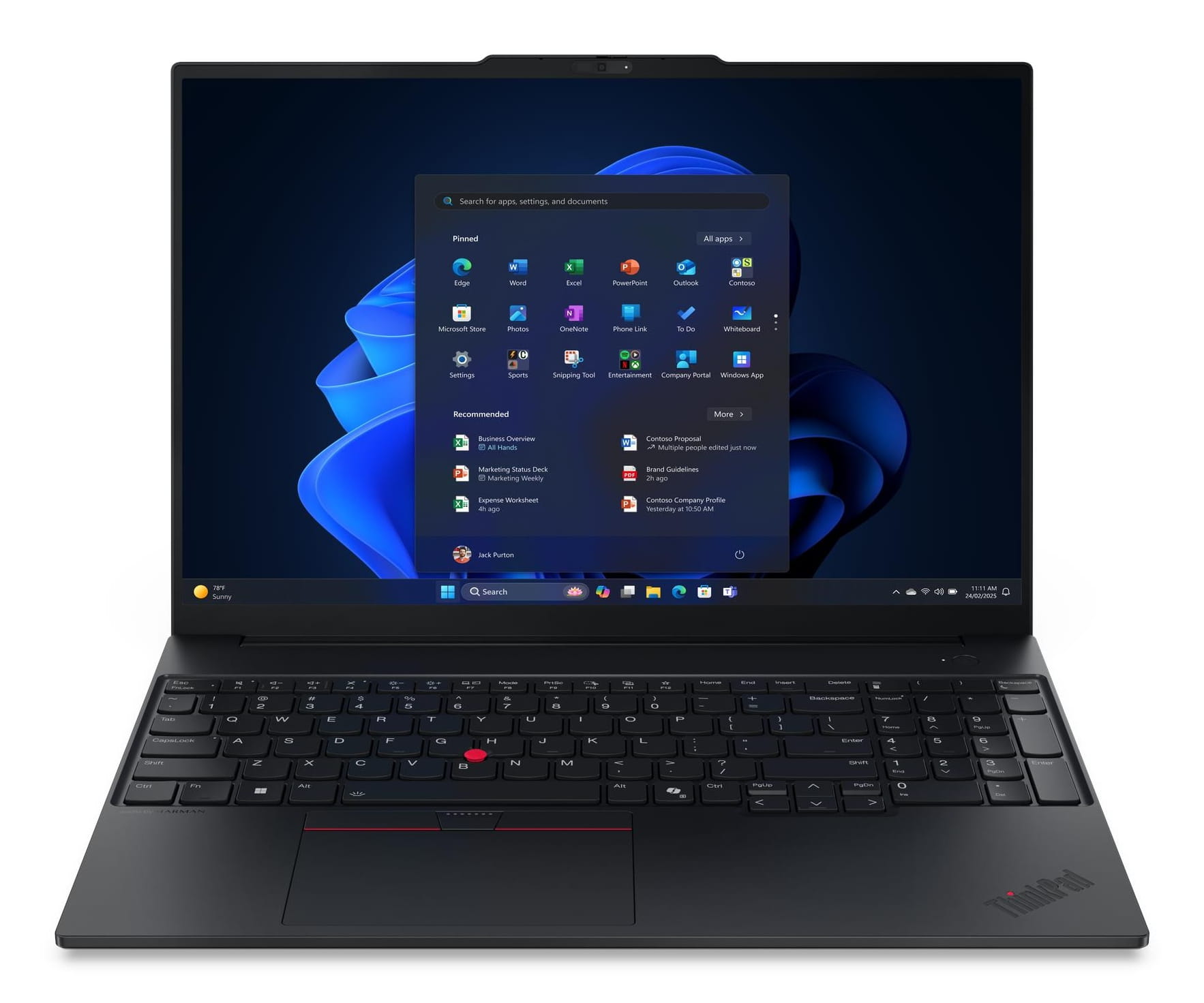 Lenovo ThinkPad E16 Gen 3 21SR - 180°-Scharnierdesign - Intel Core Ultra 5 225U - Win 11 Pro - Intel Graphics - 16 GB RAM - 512 GB SSD TCG Opal Encryption 2, NVMe - 40.6 cm (16")