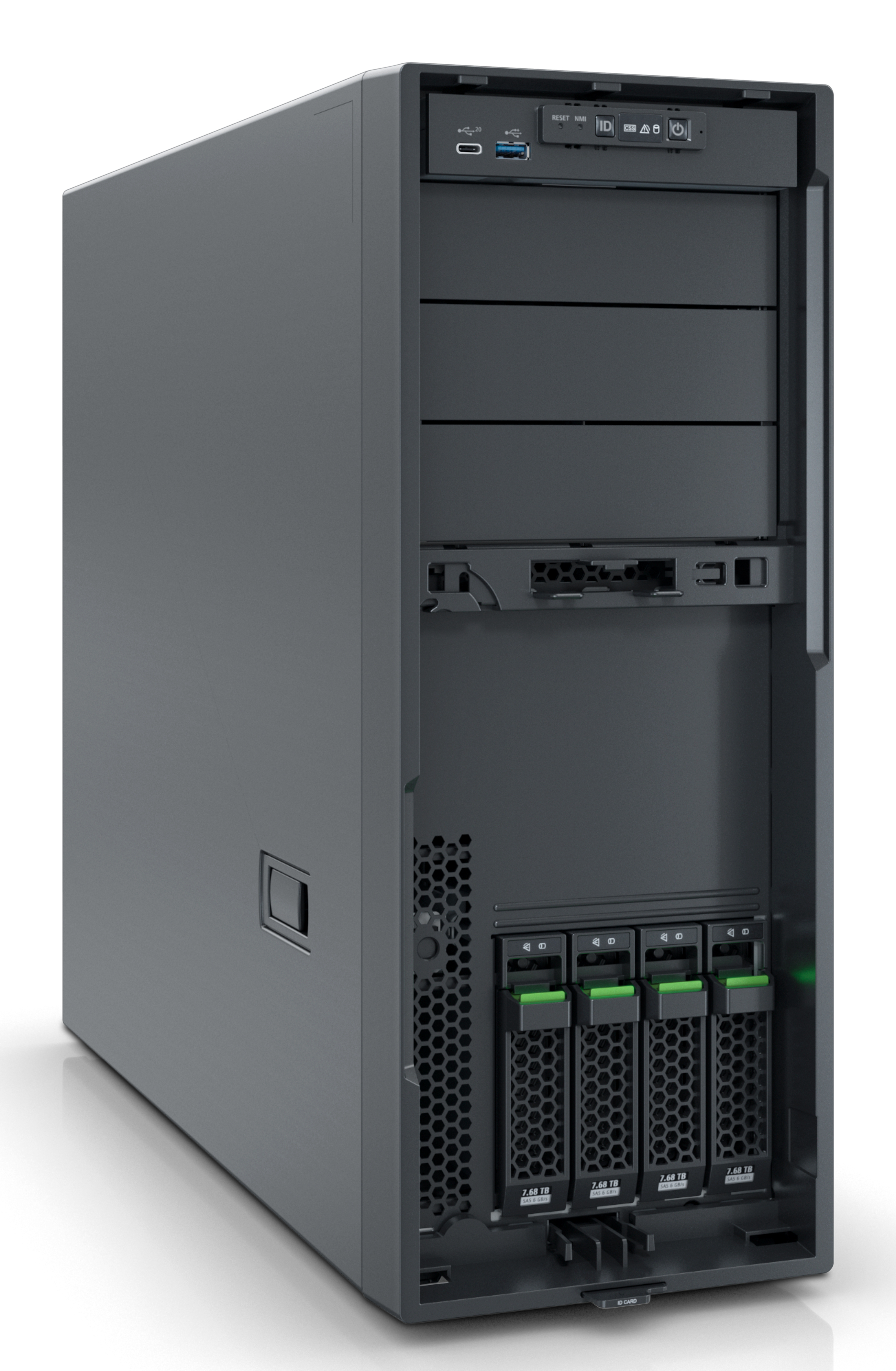 Fsas Technologies Fujitsu PRIMERGY TX1330 M6 - Server - UCFF - 1-Weg - 1 x Xeon E-2434 / 3.4 GHz - RAM 32 GB - SATA/SAS - Hot-Swap 6.4 cm (2.5")