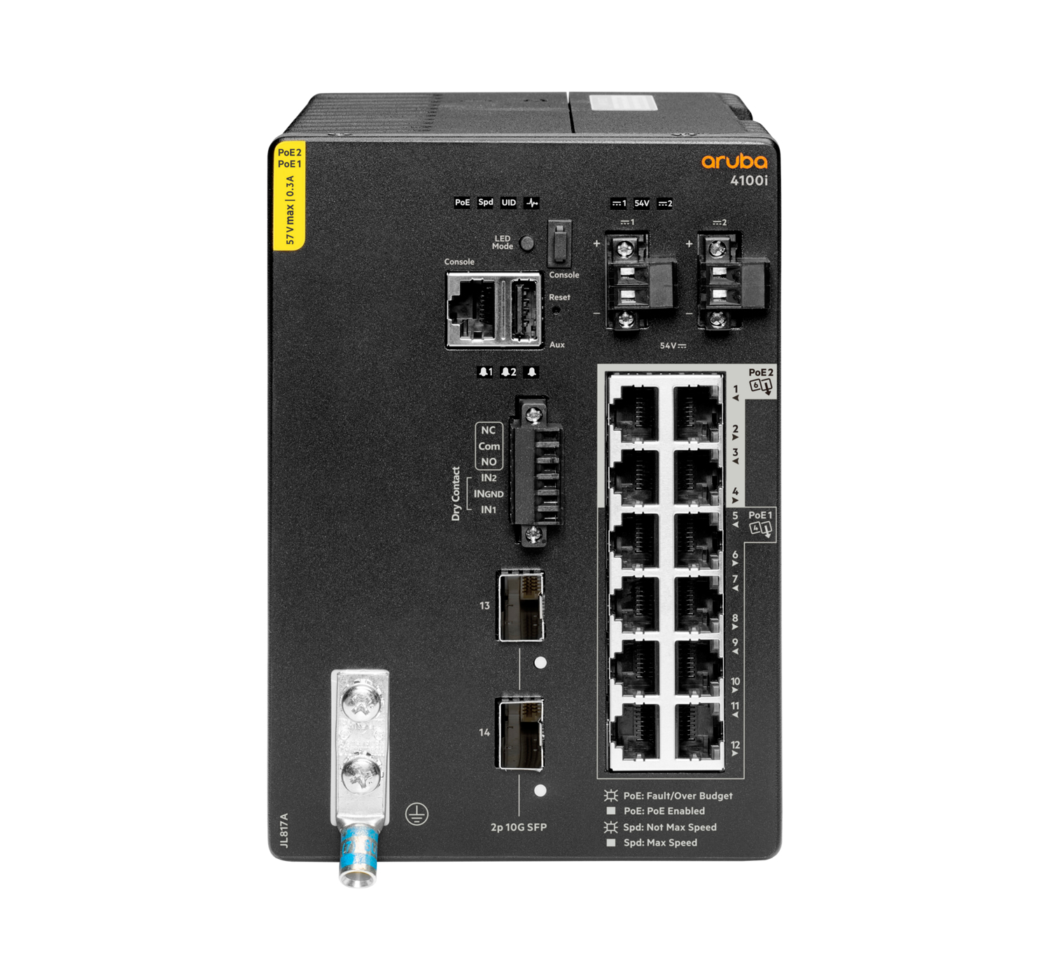 HPE Aruba Networking 4100i - Switch - 8 x 10/100/1000 (PoE Class 4)