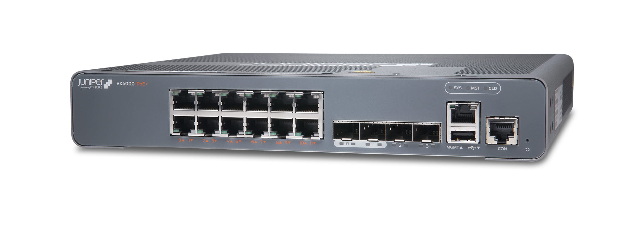 Juniper EX Series EX4000-12P - Switch - L3 - managed - 12 x 10/100/1000 (PoE+)
