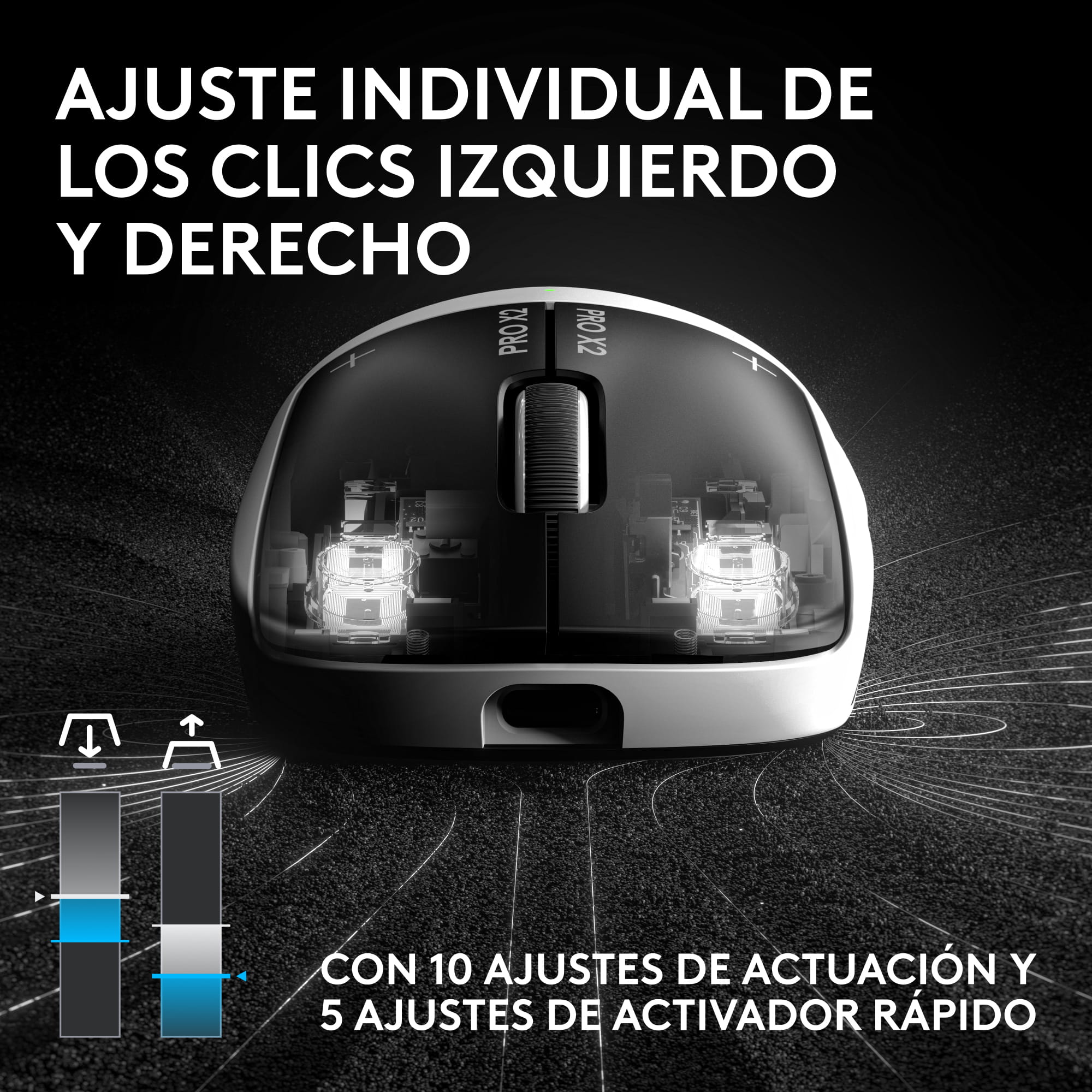 Logitech G PRO X2 SUPERSTRIKE - Maus - optisch