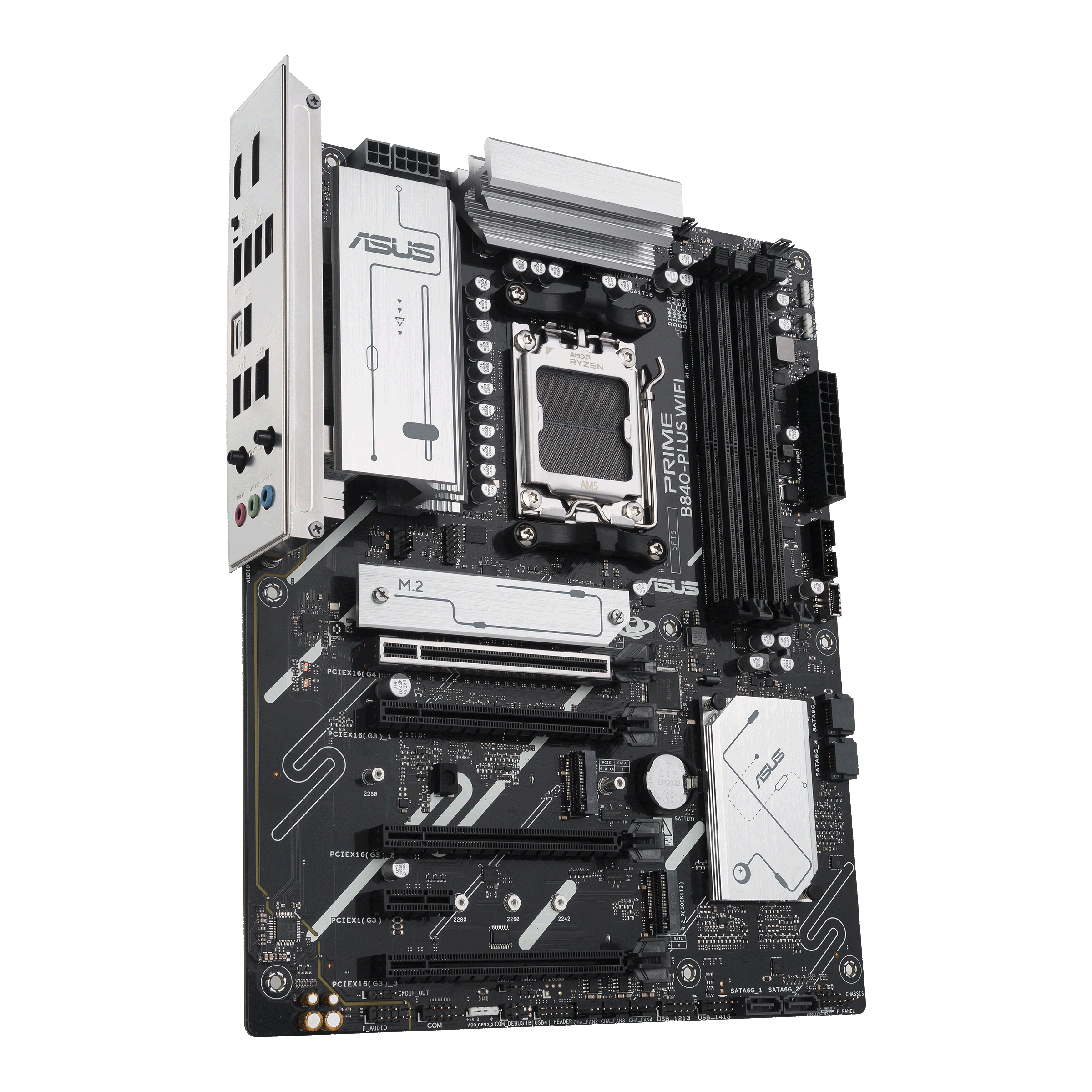 ASUS PRIME B840-PLUS WIFI - Motherboard - ATX - Socket AM5 - AMD B840 Chipsatz - USB-C 3.2 Gen 1, USB 3.2 Gen 1 - 2.5 Gigabit LAN, Bluetooth, Wi-Fi 6E - Onboard-Grafik (CPU erforderlich)