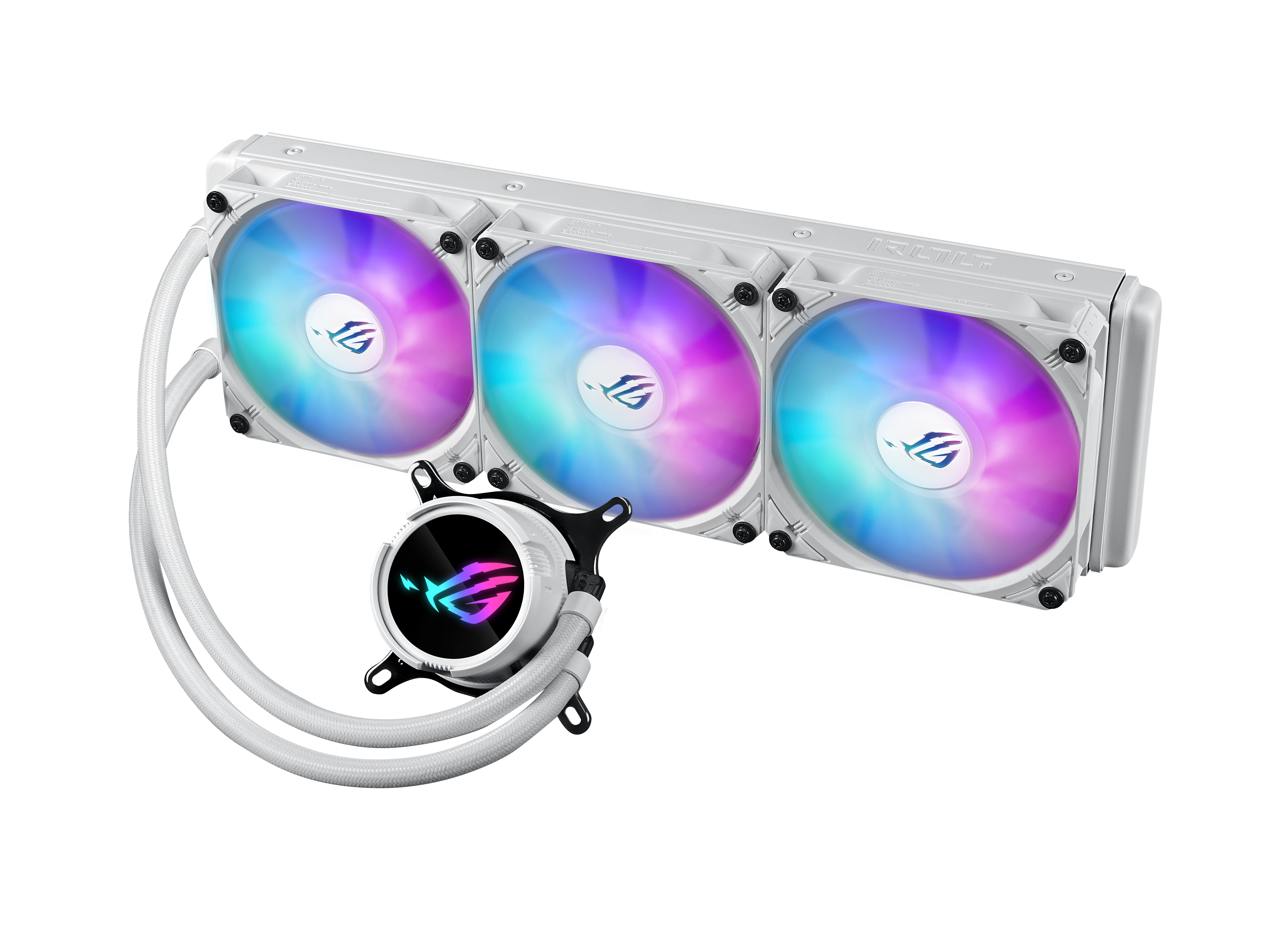 ASUS ROG STRIX LC III 360 ARGB - White Edition - Prozessor-Flüssigkeitskühlsystem - Kühlergröße: 360 mm - (für: AM4, LGA1200, LGA1700, AM5, LGA115x Socket)