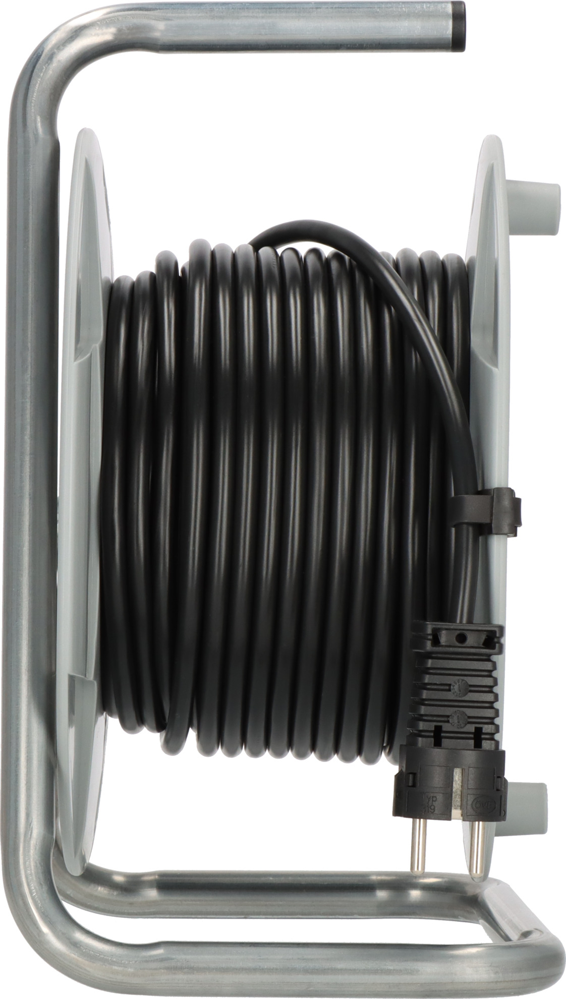 Brennenstuhl 1099150027, Schwarz, Grau, Kunststoff, 4 AC-Ausgänge, Typ E, Gerade, 25 m