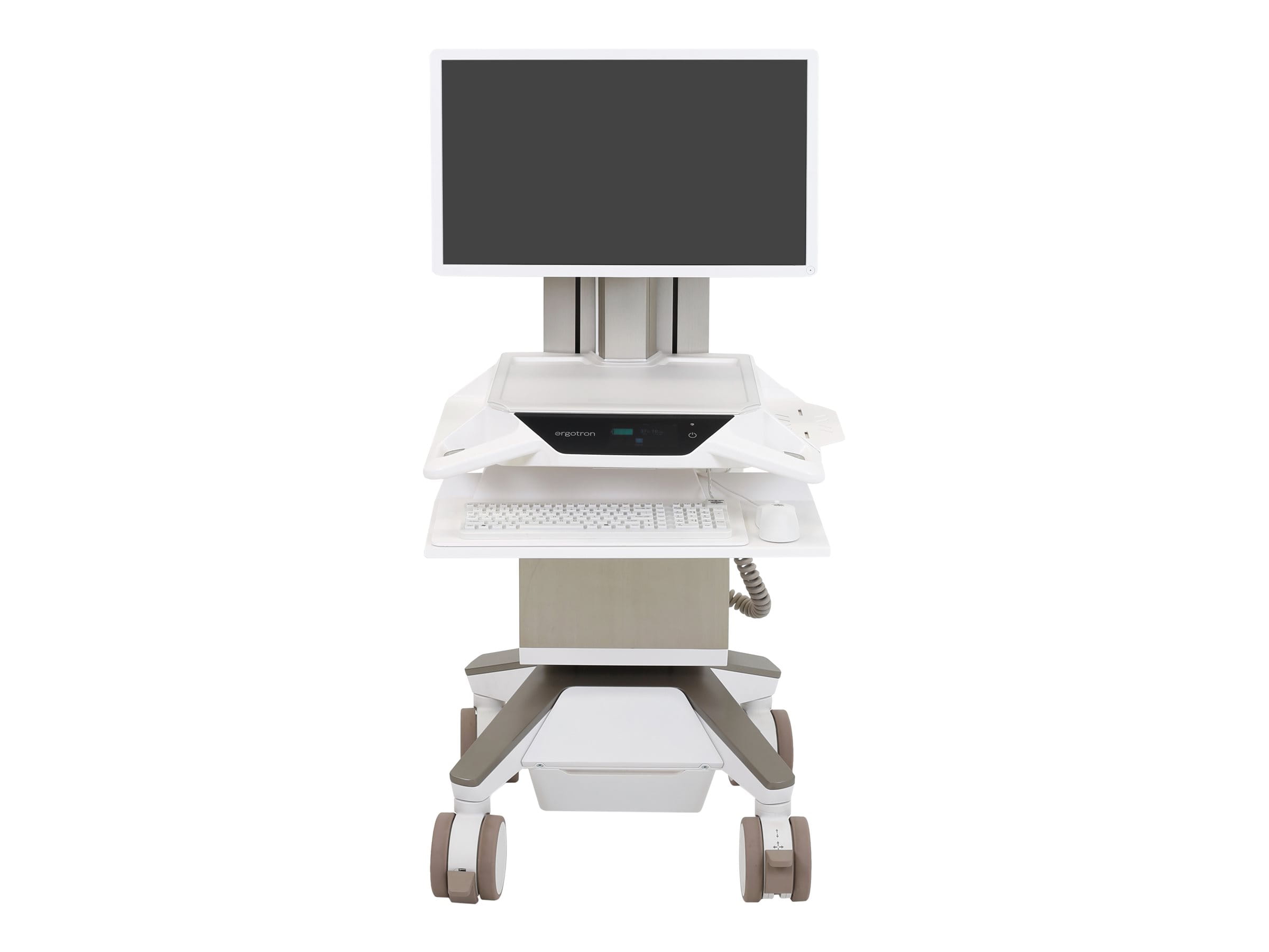 Ergotron CareFit Pro - Wagen - Constant Force-Höhenverstellung - für LCD-Display / PC-Ausrüstung - medizinisch - weiß, Warm Gray - Bildschirmgröße: bis zu 68,6 cm (bis zu 27 Zoll) Ergotron CareFit Pro - Wagen - Constant Force-Höhenverstellung - für LCD-Display / PC-Ausrüstung - medizinisch - weiß, Warm Gray - Bildschirmgröße: bis zu 68,6 cm (bis zu 27 Zoll)