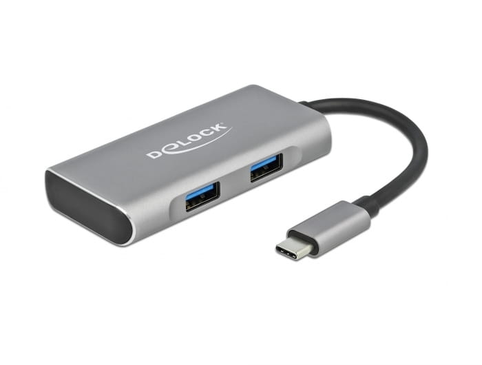 Delock Hub - 2 x USB 3.2 Gen 2 + 2 x USB-C