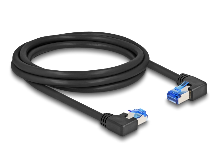 Delock Patch-Kabel - RJ-45 (M) rechtwinklig zu RJ-45 (M)