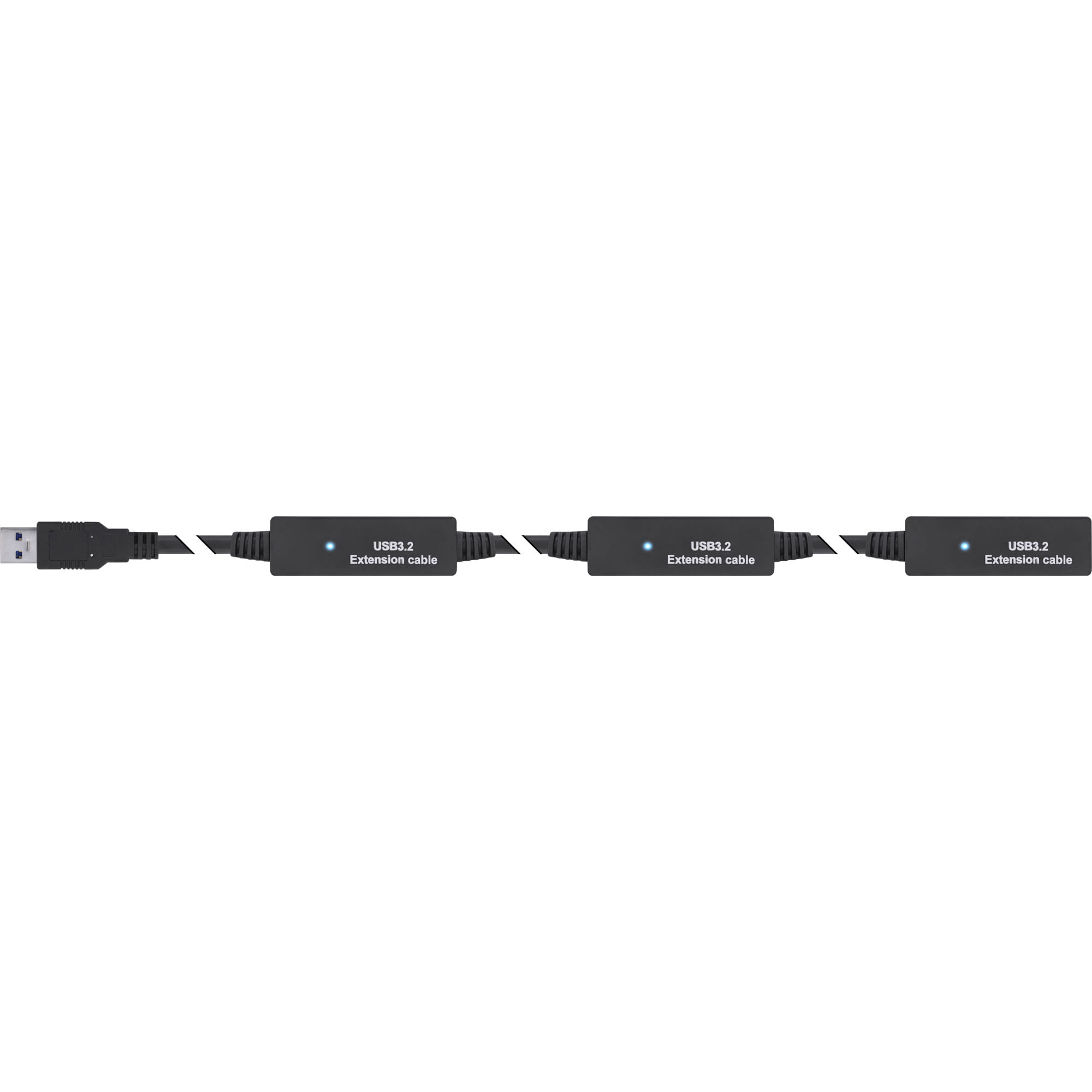 InLine USB 3.2 Gen.1 Aktiv-Verlängerung - USB-A Stecker an USB-C Buchse - 10m