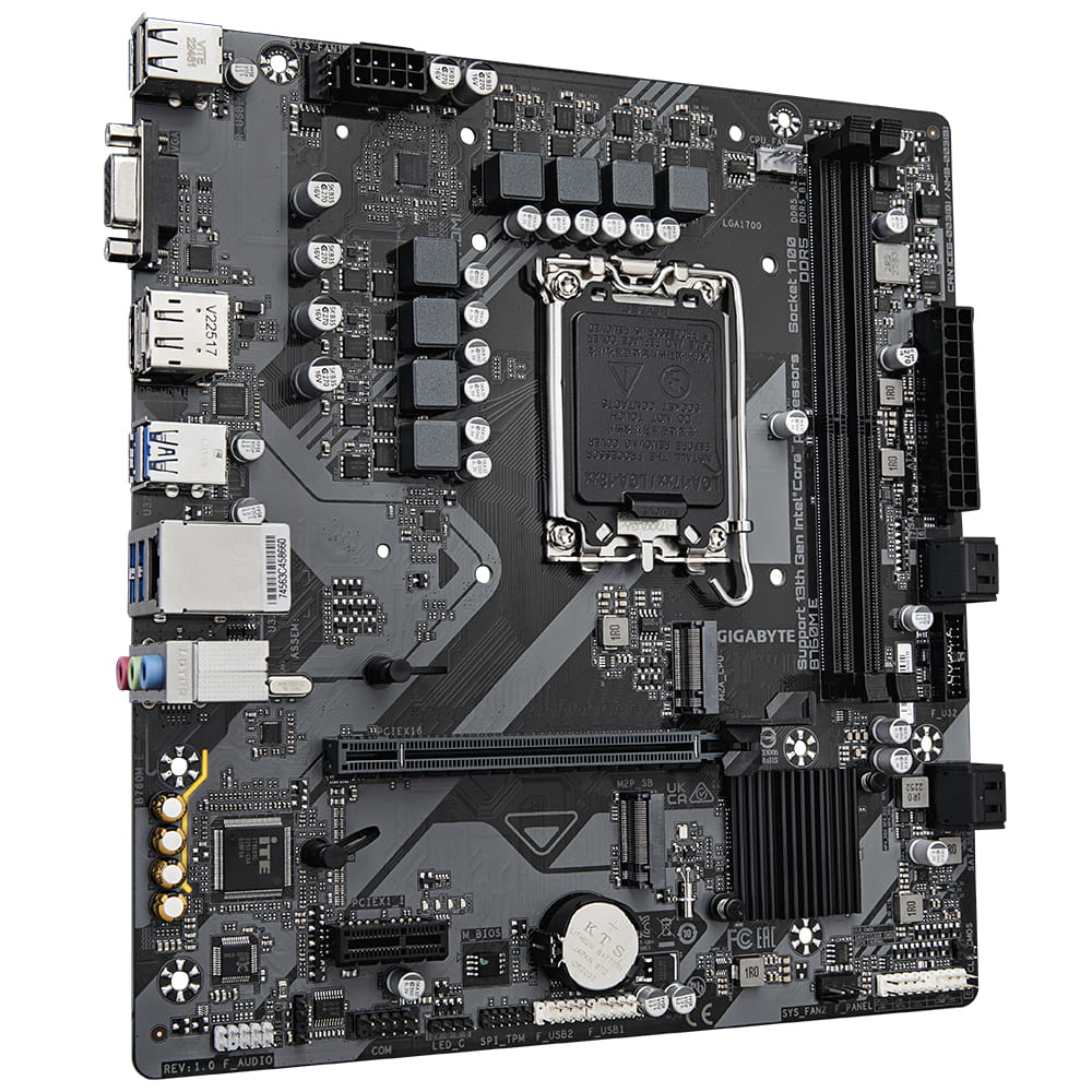 Gigabyte B760M E - 1.0 - Motherboard - micro ATX - LGA1700 Sockel - B760 Chipsatz - USB 3.2 Gen 1 - Gigabit LAN - Onboard-Grafik (CPU erforderlich)