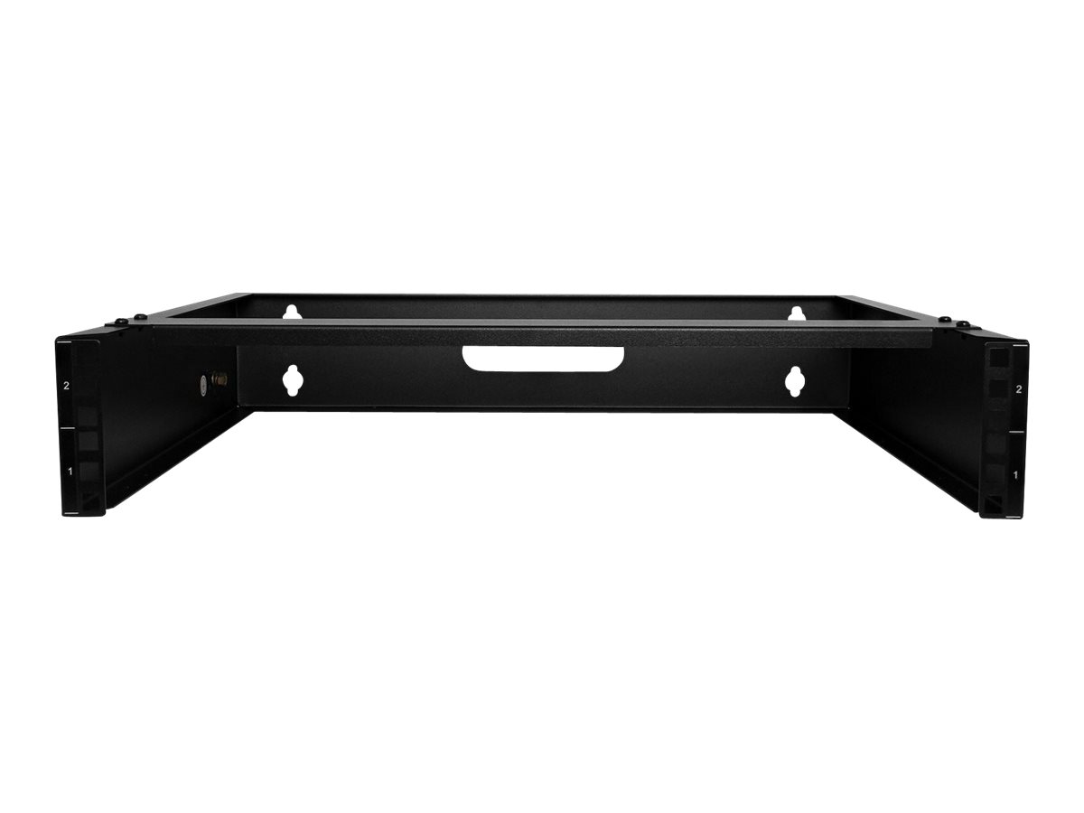 StarTech.com 2HE Wandmontage Netzwerkschrank klein - 19 Zoll Patchhalter - Netzgerät-Montageklammer - geeignet für Wandmontage - Schwarz - 2U - 48.3 cm (19")