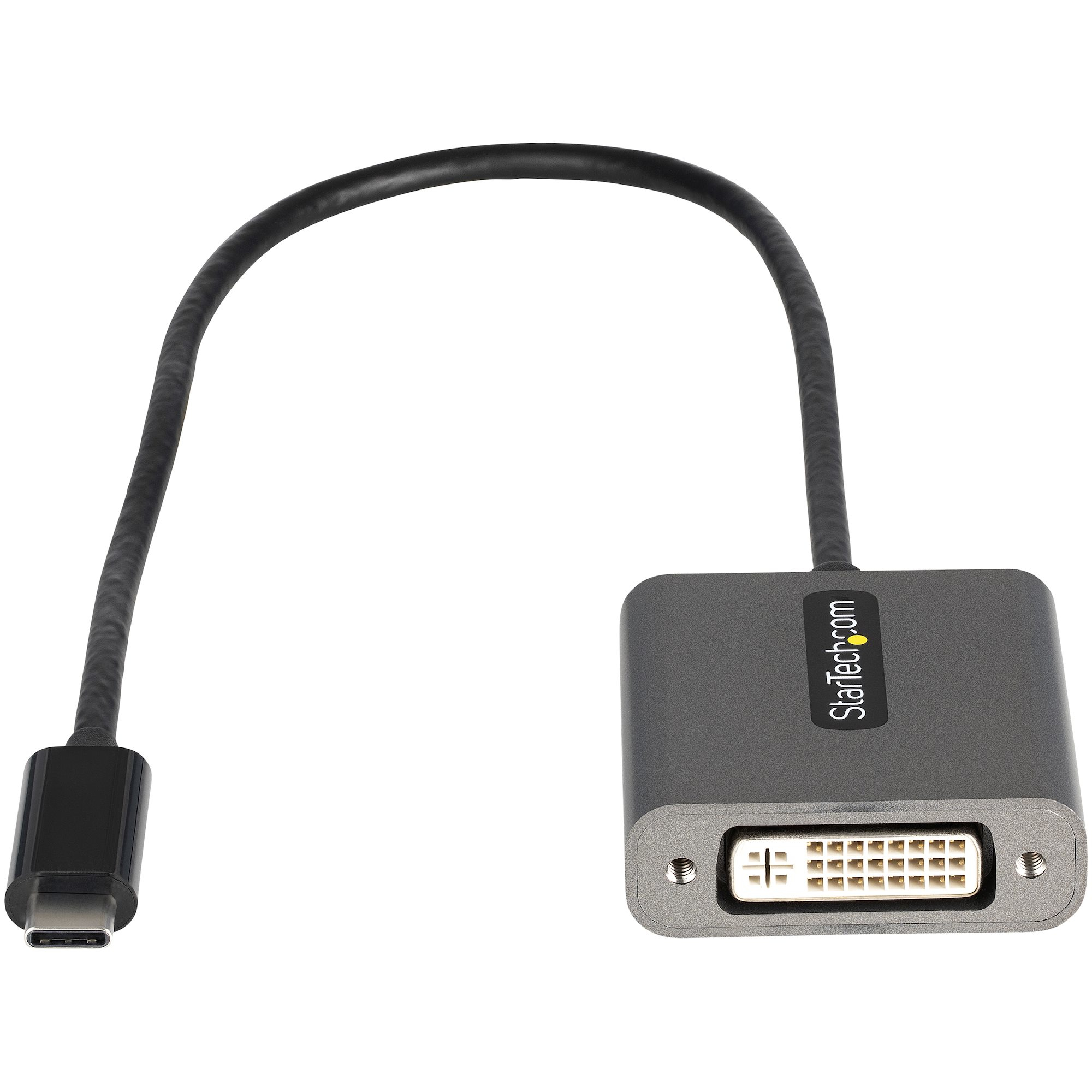 StarTech.com USB-C auf DVI Adapter - 1920x1200p - USB-C zu DVI-D - USB-C Dongle - USB Typ C auf DVI Monitoradapter - Videokonverter - Thunderbolt 3 kompatibel - 30cm Kabel (CDP2DVIEC)